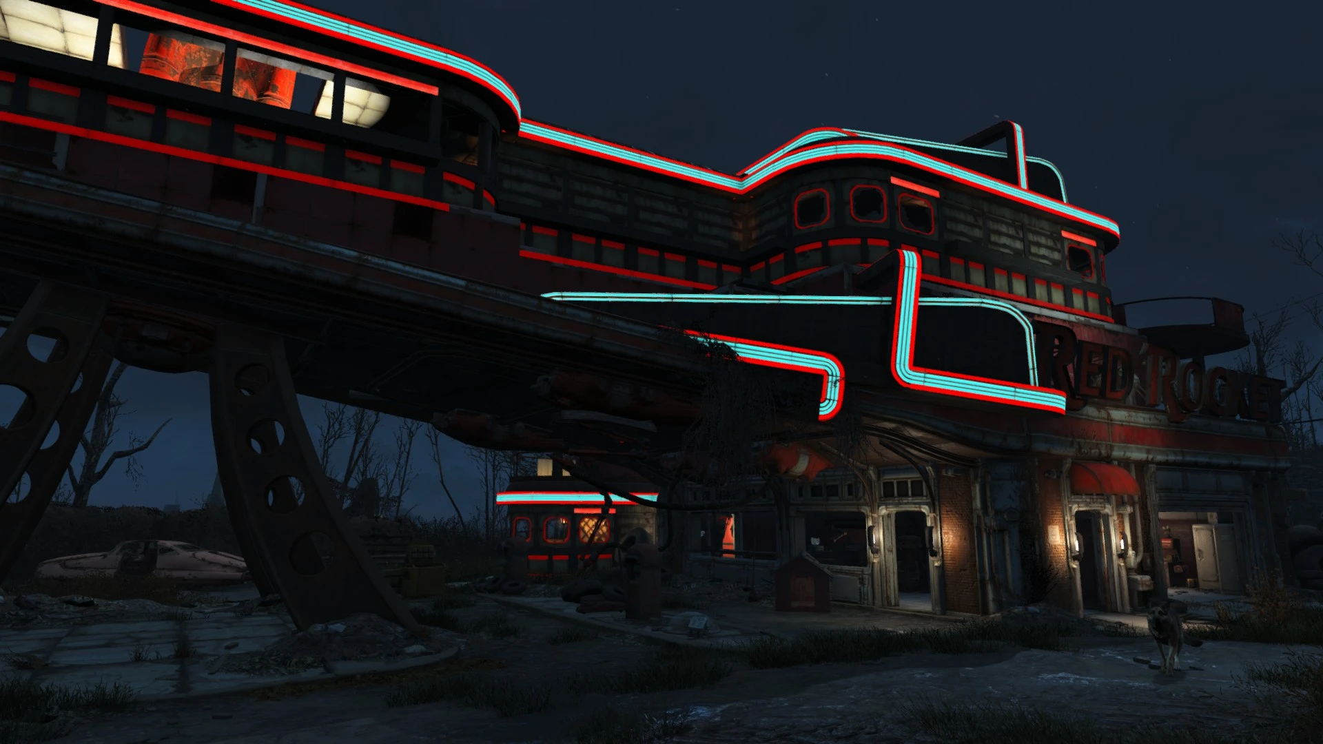 Fallout 4 сигнал бедствия стоянка грузовиков красная ракета фото 103