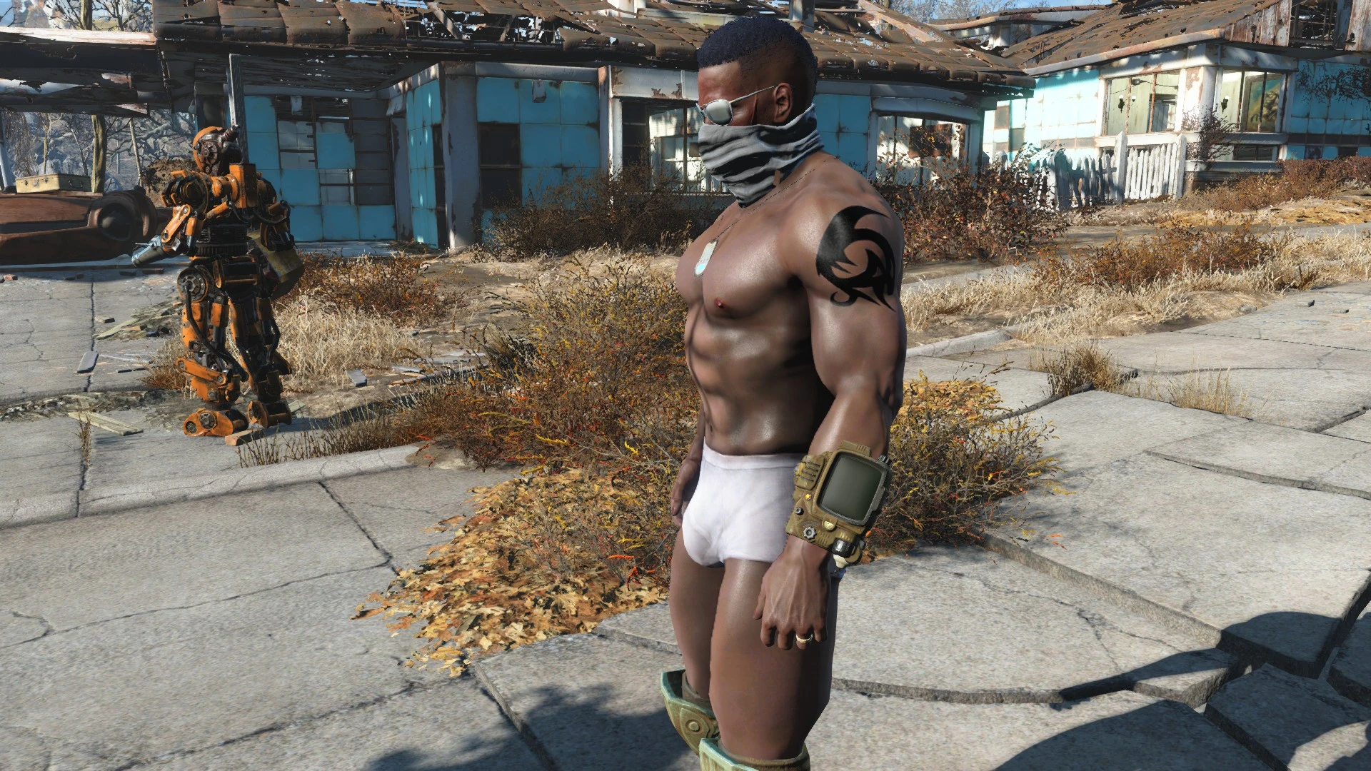 Fallout 4 ретекстур мужского тела фото 12