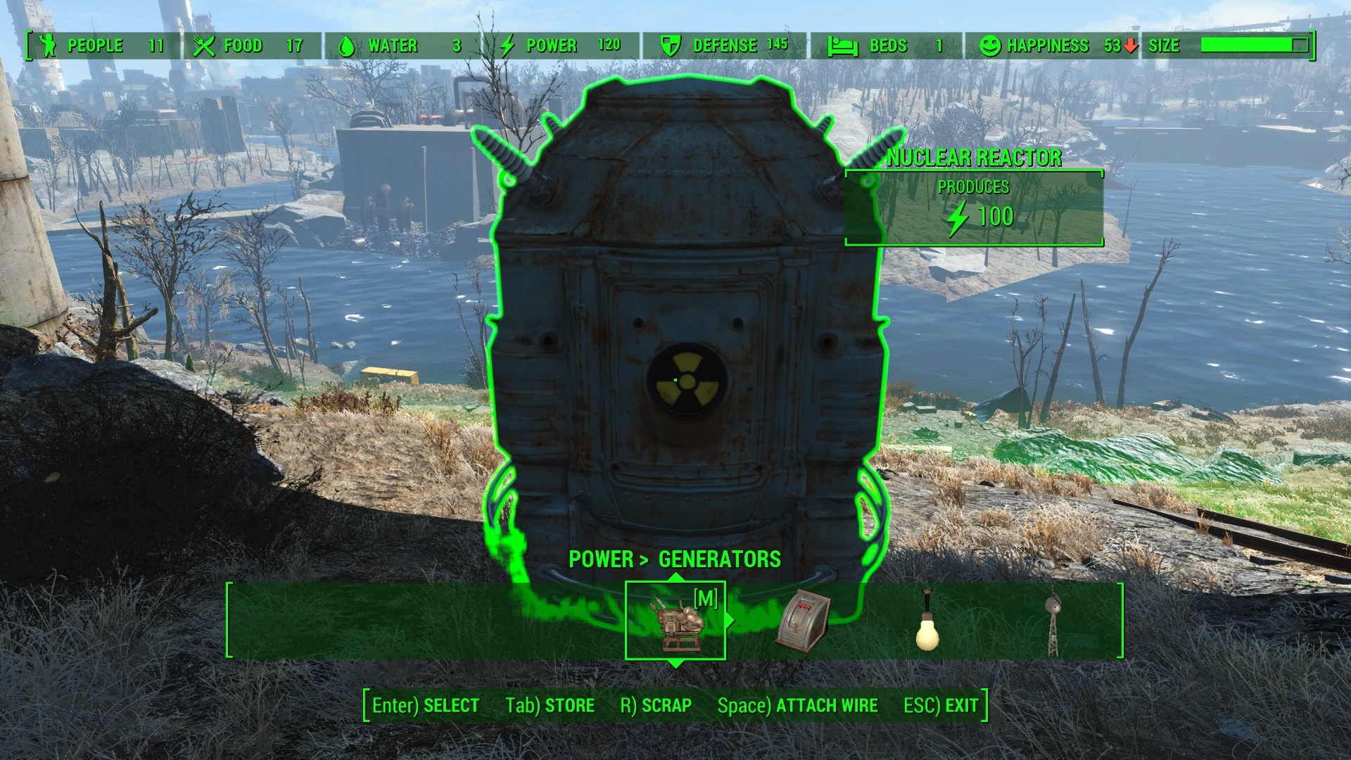 power plant vs nuclear reactor fallout shelter