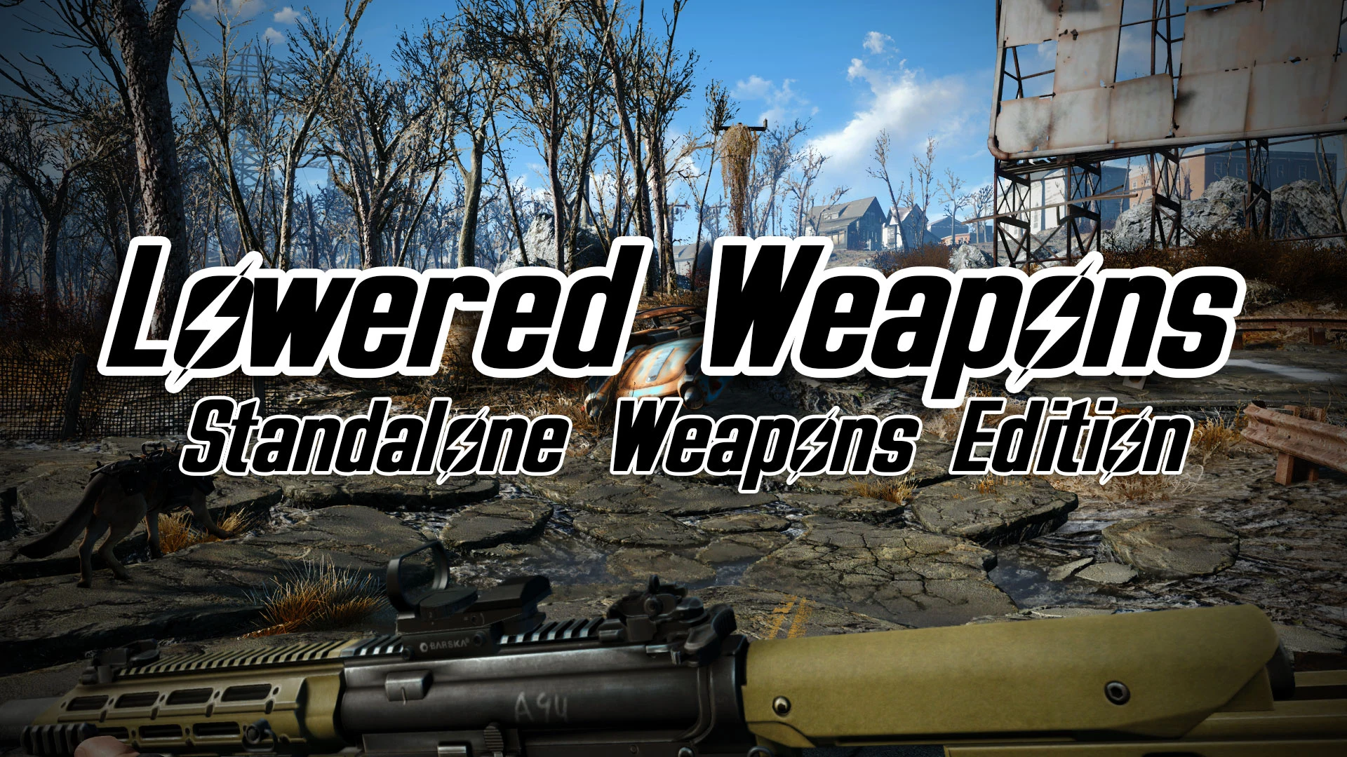 Lowered weapons для fallout 4 фото 2
