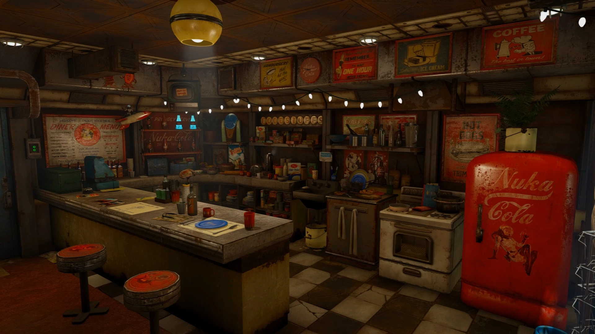 Fallout 4 ресторан строить фото 92