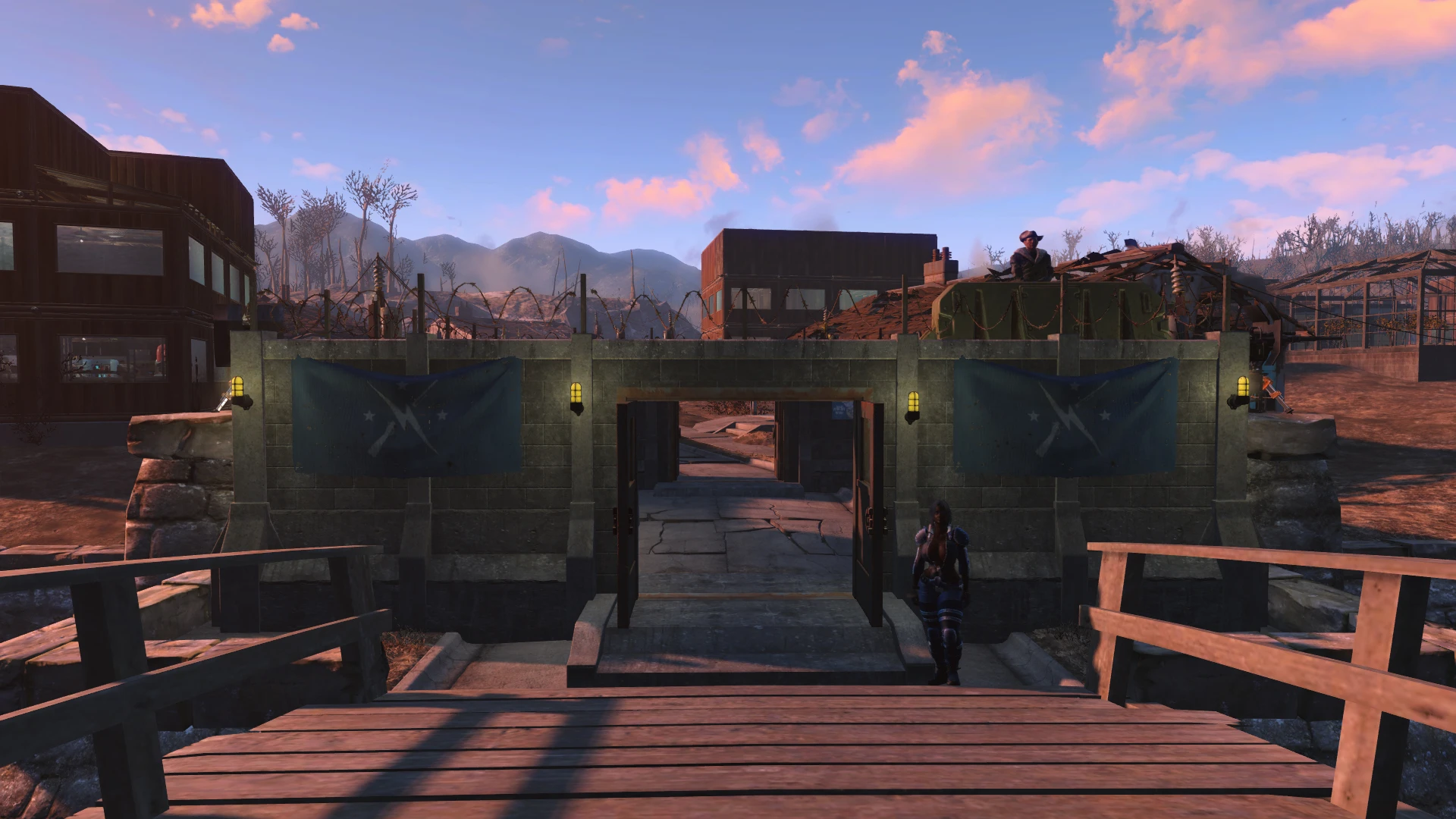 Fallout 4 оборона поселения Сэнкчуари Хиллз