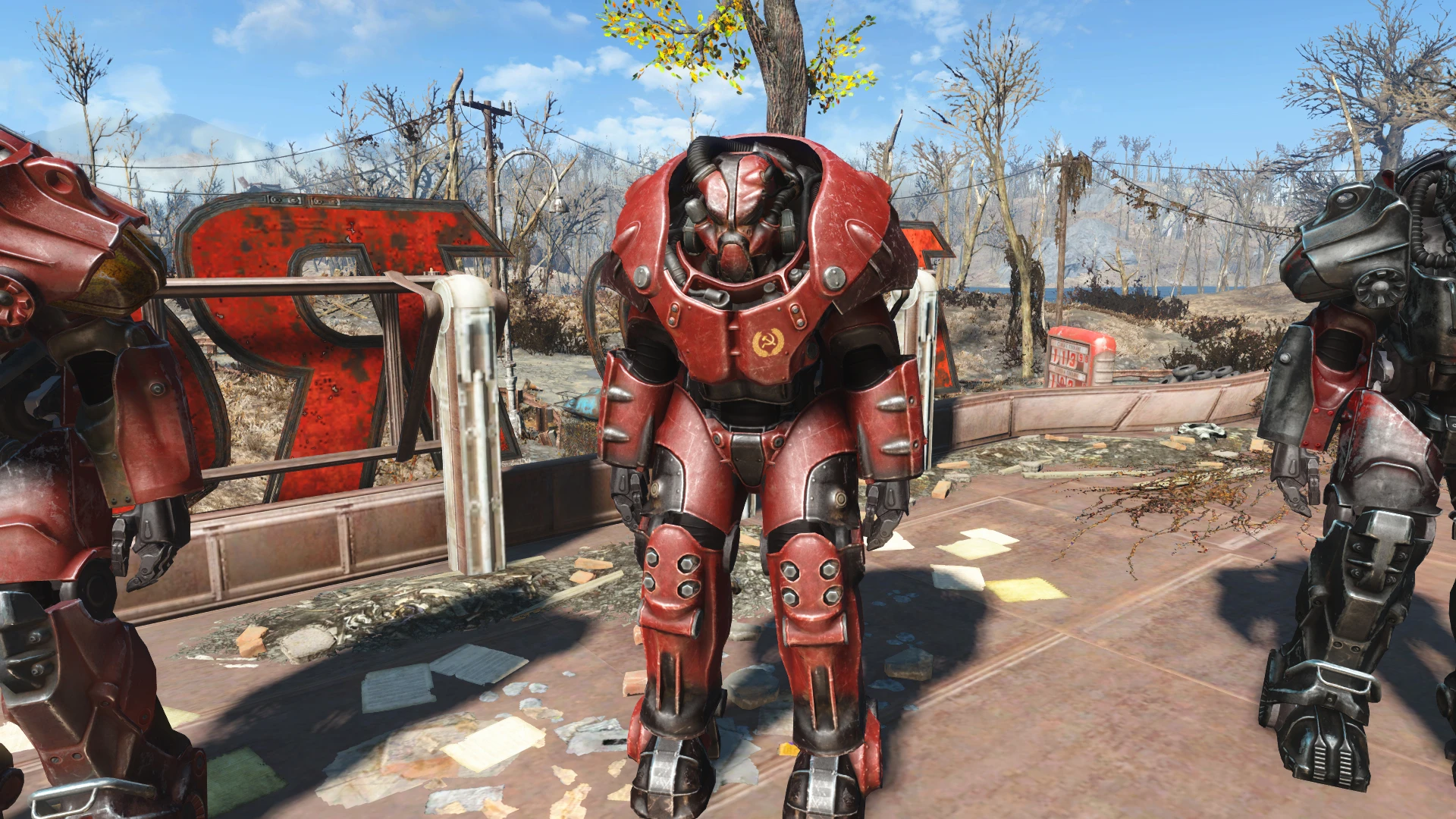 Fallout 4 power armor paint brotherhood фото 110