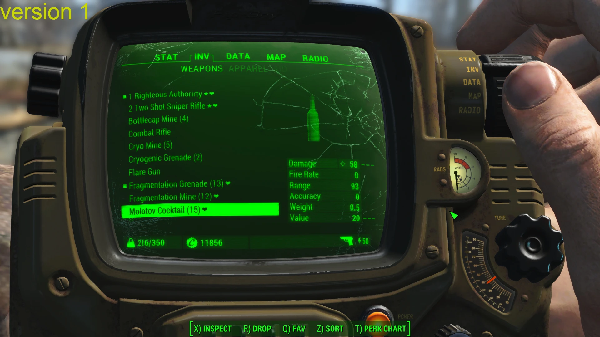 Fallout 4 pipboy tabs ошибка фото 90