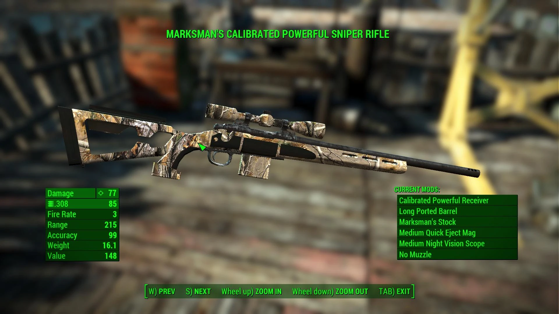 Camo Hunting Rifle Pack at Fallout 4 Nexus - Mods and community