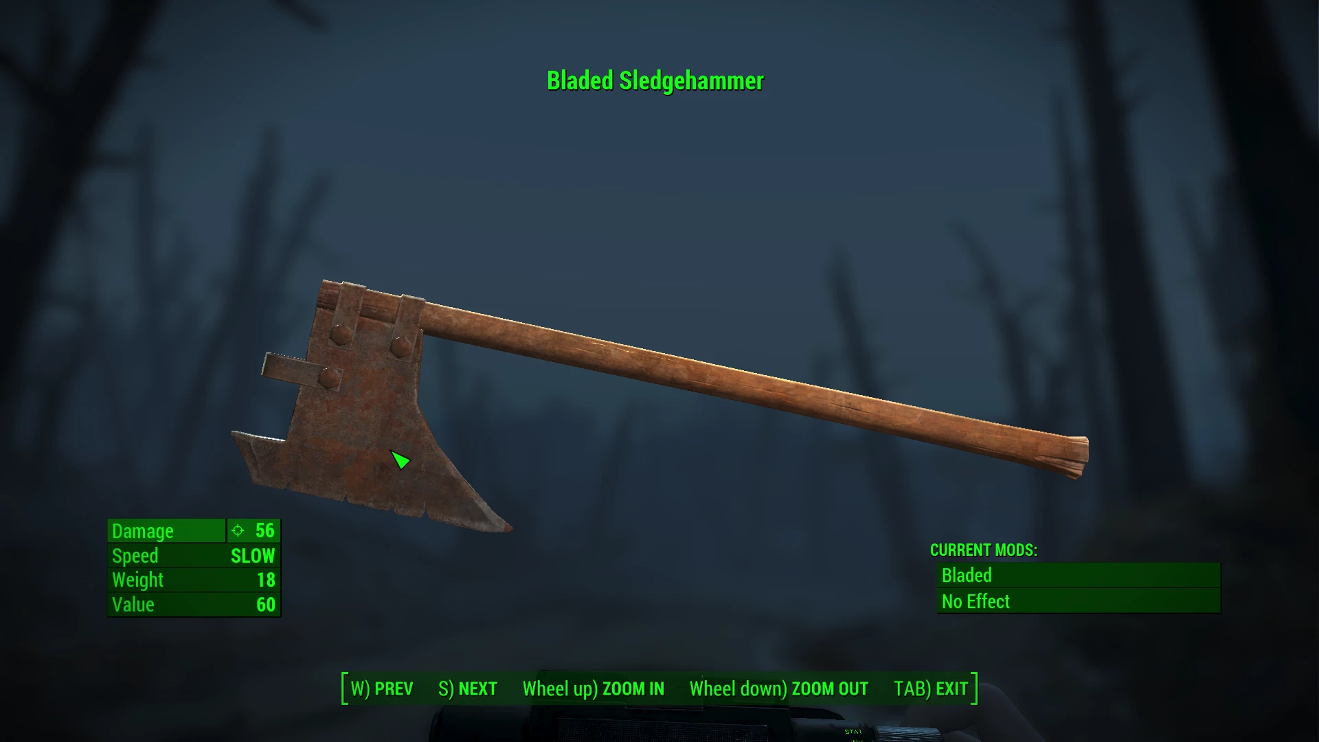Battleaxe A sledgehammer melee mod at Fallout 4 Nexus Mods and
