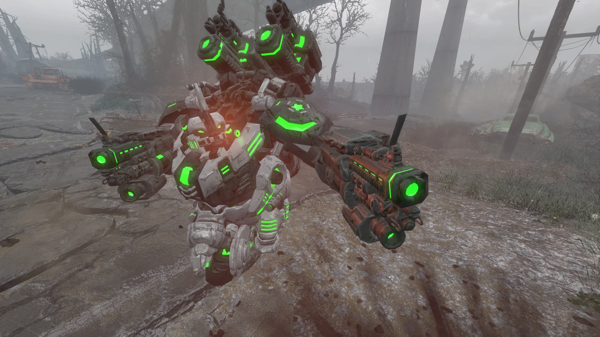 Fallout 4 прототип боевого стража на свалке фото 117
