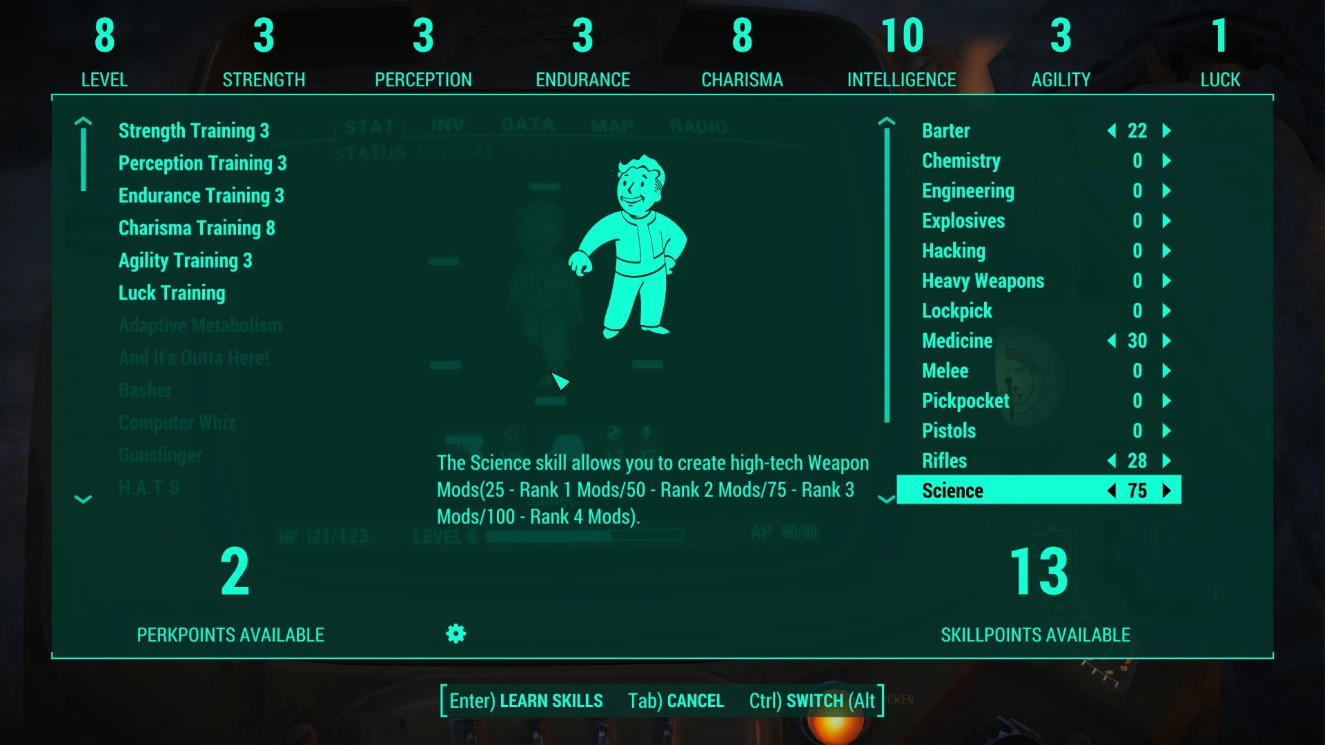 Fallout 4 skills and perk overhaul фото 2