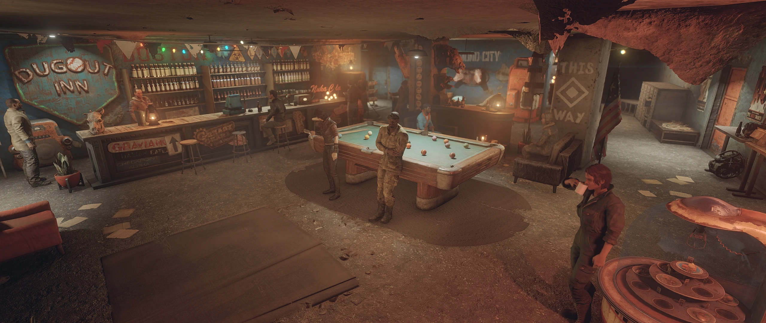 Fallout 4 колониальный бар в даймонд сити фото 2