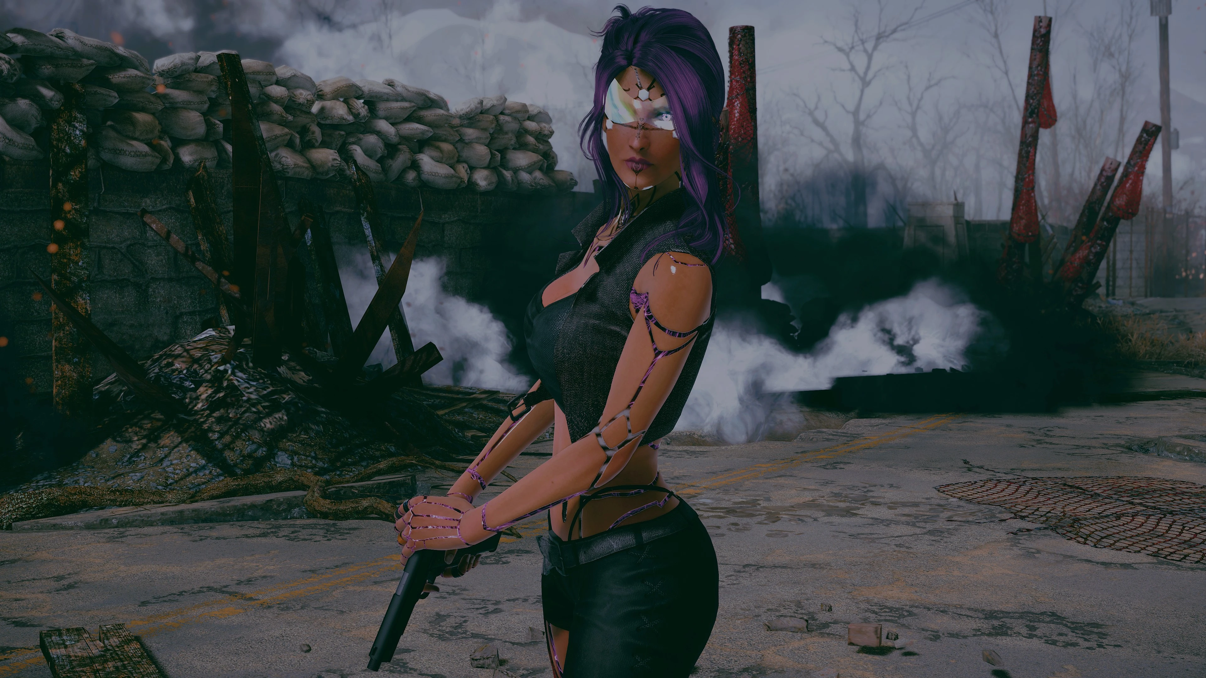 Fallout 4 cyberpunk preset фото 51