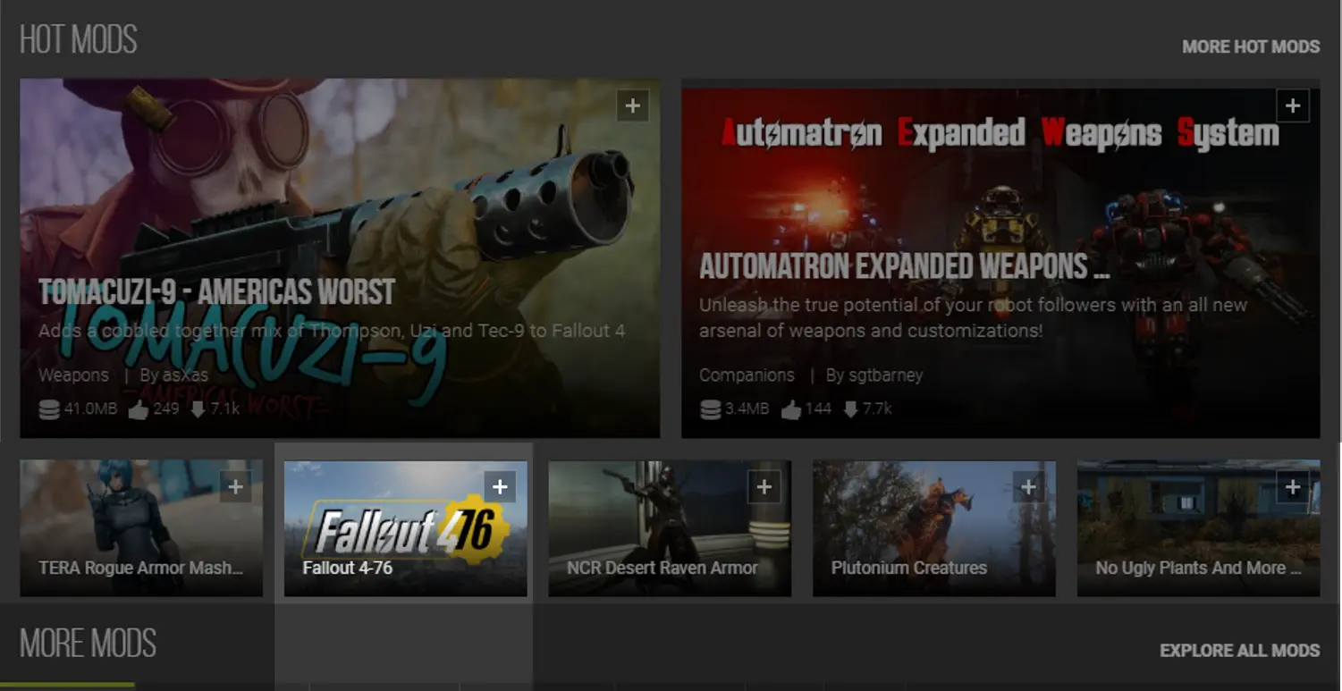 fallout 4 mods not on nexus