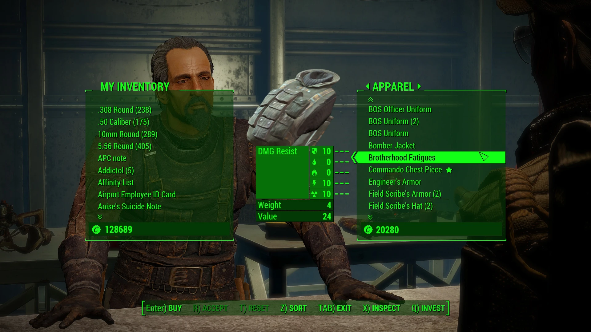 Proctor Teagan Sells BOS Clothing at Fallout 4 Nexus - Mods and community