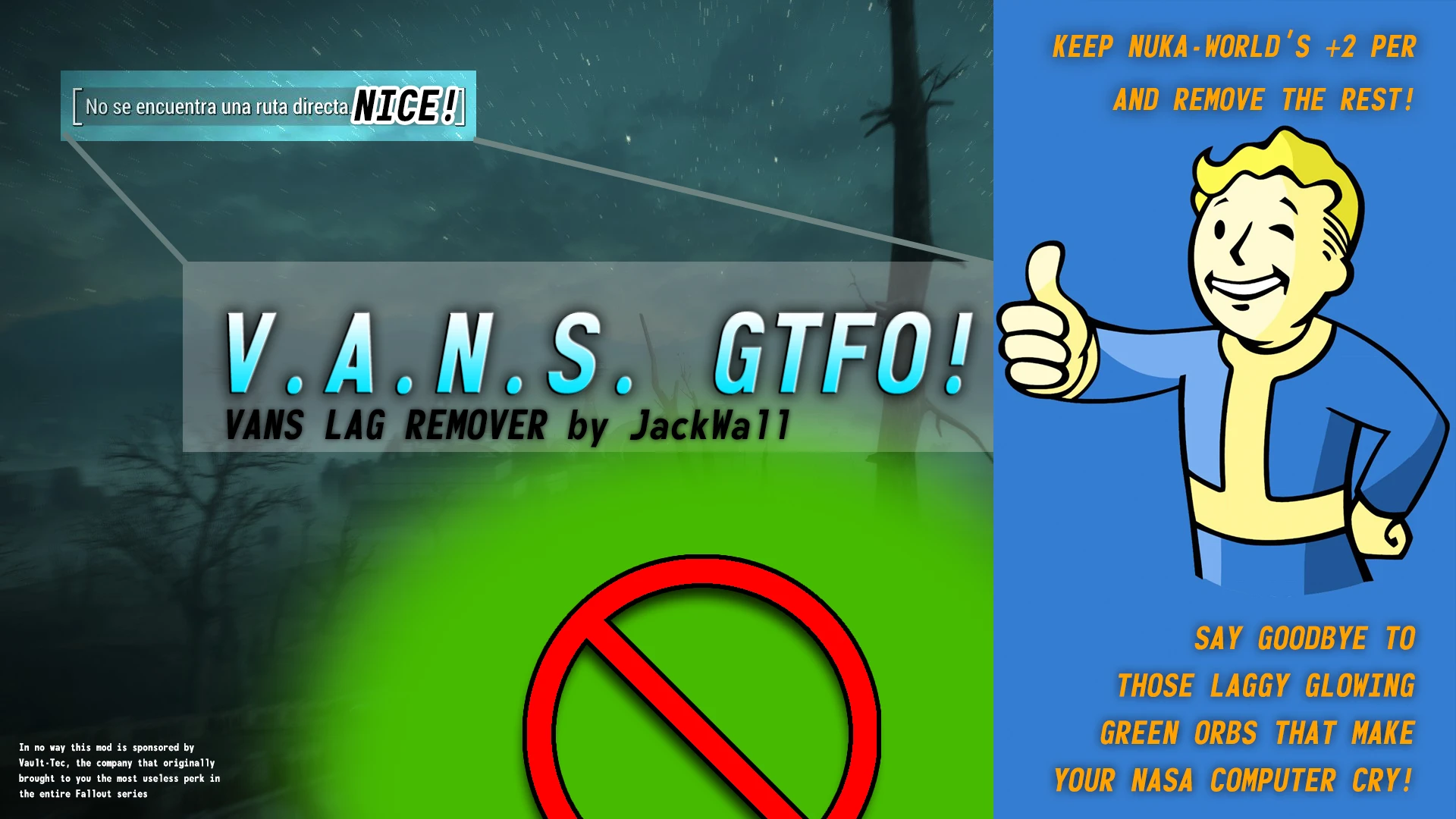 Doordeweekse dagen Karakteriseren verdund V.A.N.S. GTFO - VANS lag remover (freezing fix) at Fallout 4 Nexus - Mods  and community