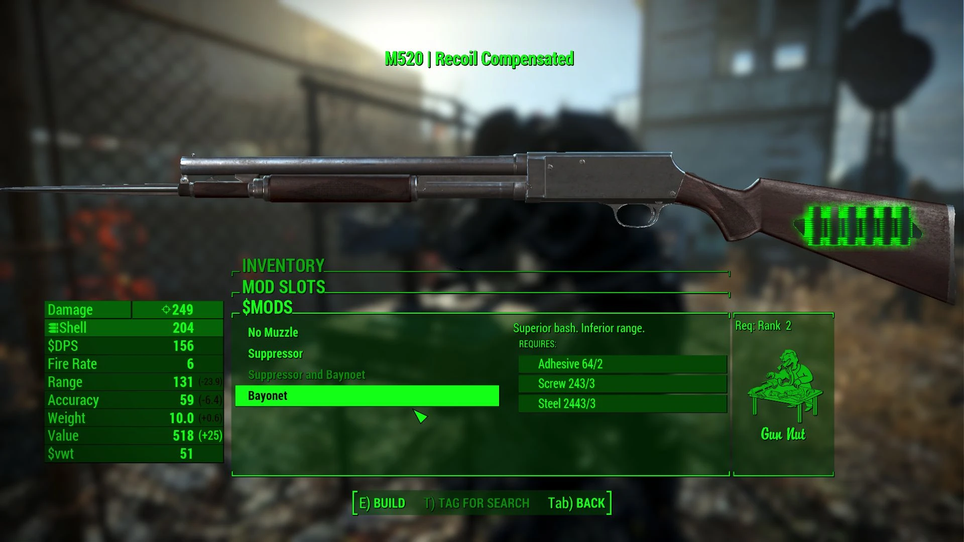 fallout 4 pump action shotgun