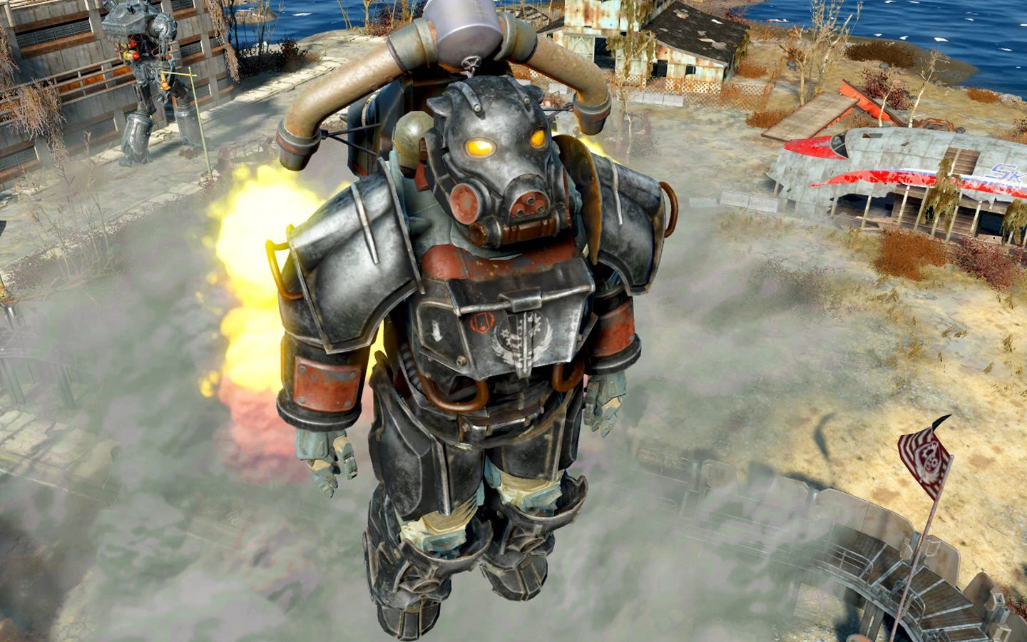 Fallout 4 power armor paint brotherhood фото 30