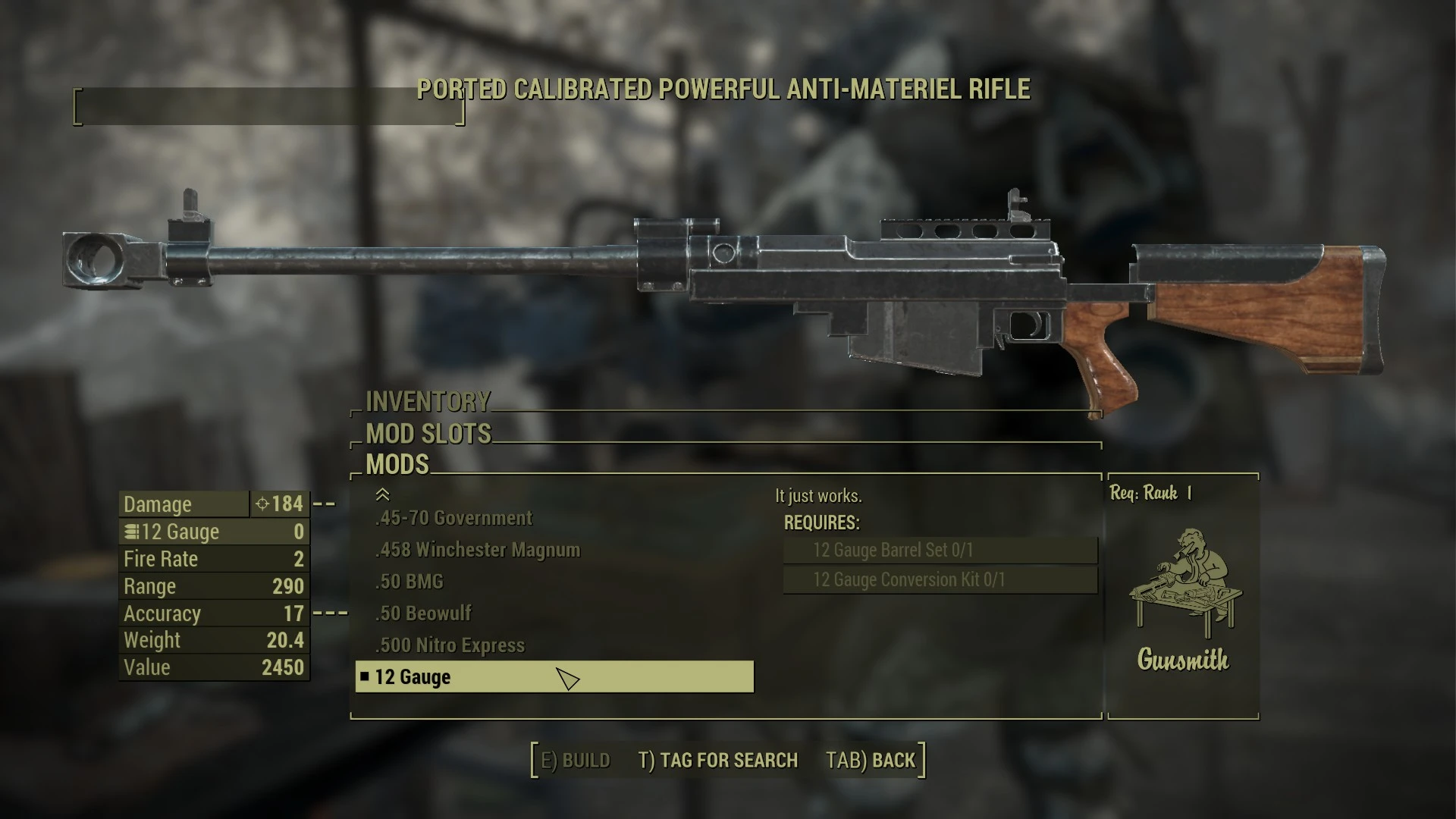 Fallout 4 handmade anti materiel rifle фото 24