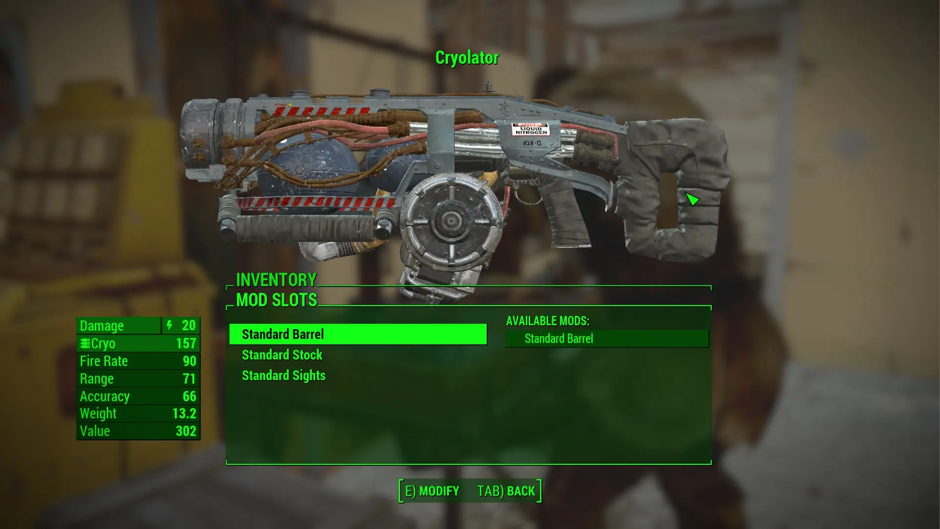 Cryolator Weapon Mods Require Vault-tec Lab Coat At Fallout 4 Nexus 