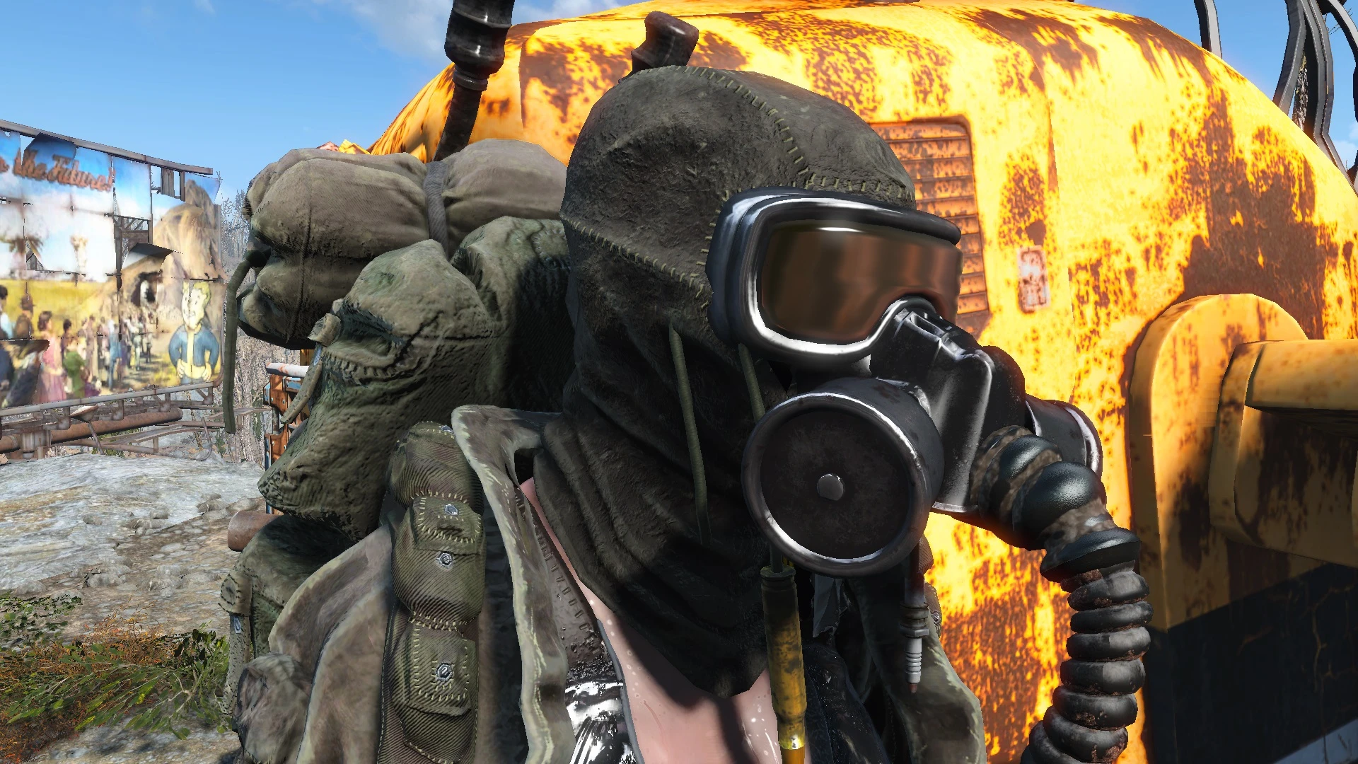 Fallout 4 желтый летный шлем фото 68