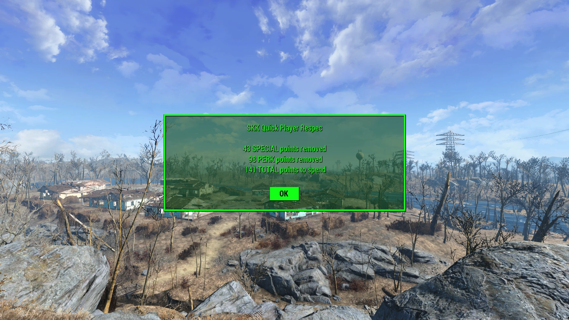 Quick Player Respec by SKK at Fallout 4 Nexus - Mods and community