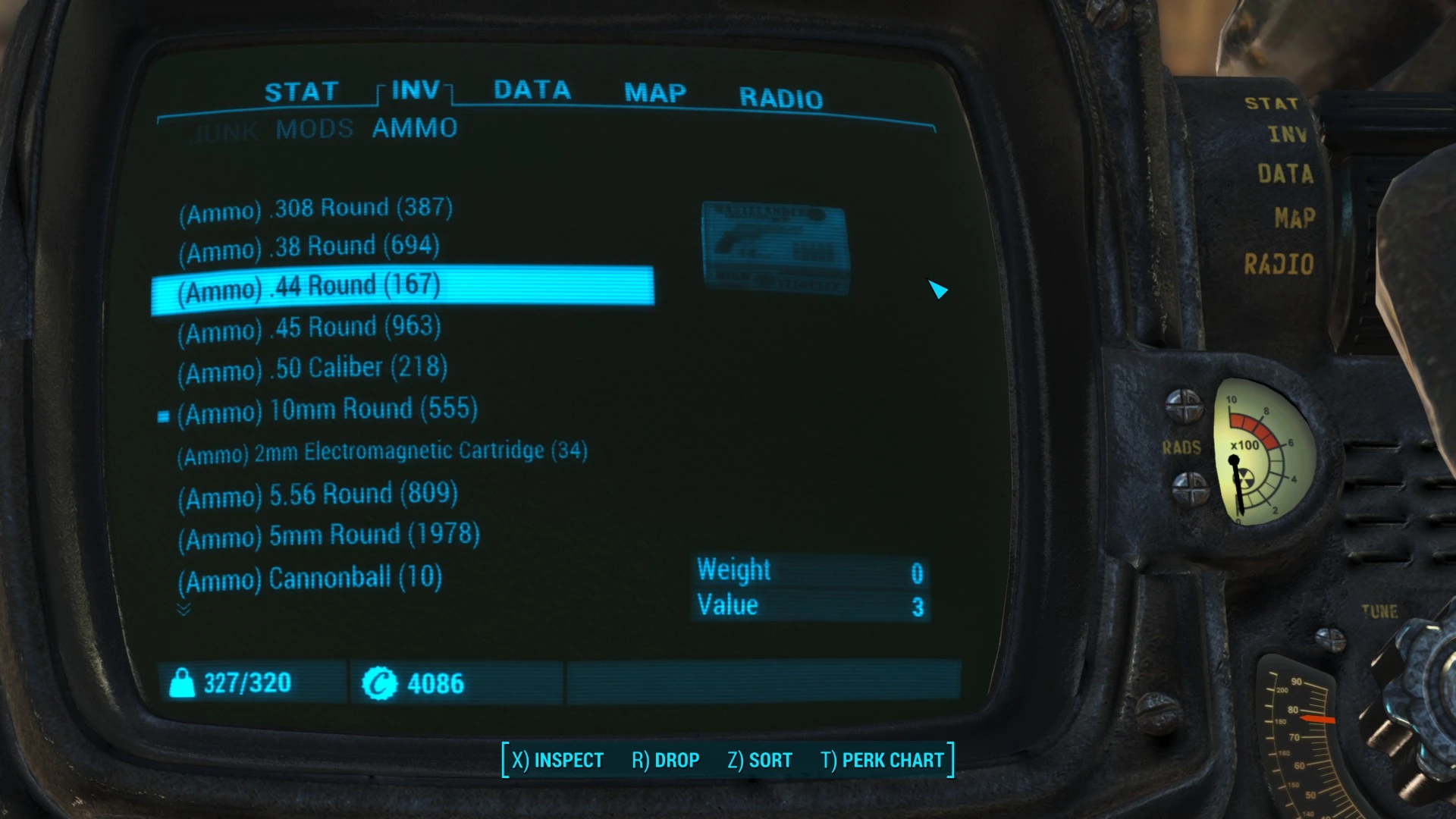 Fallout 4 sort items