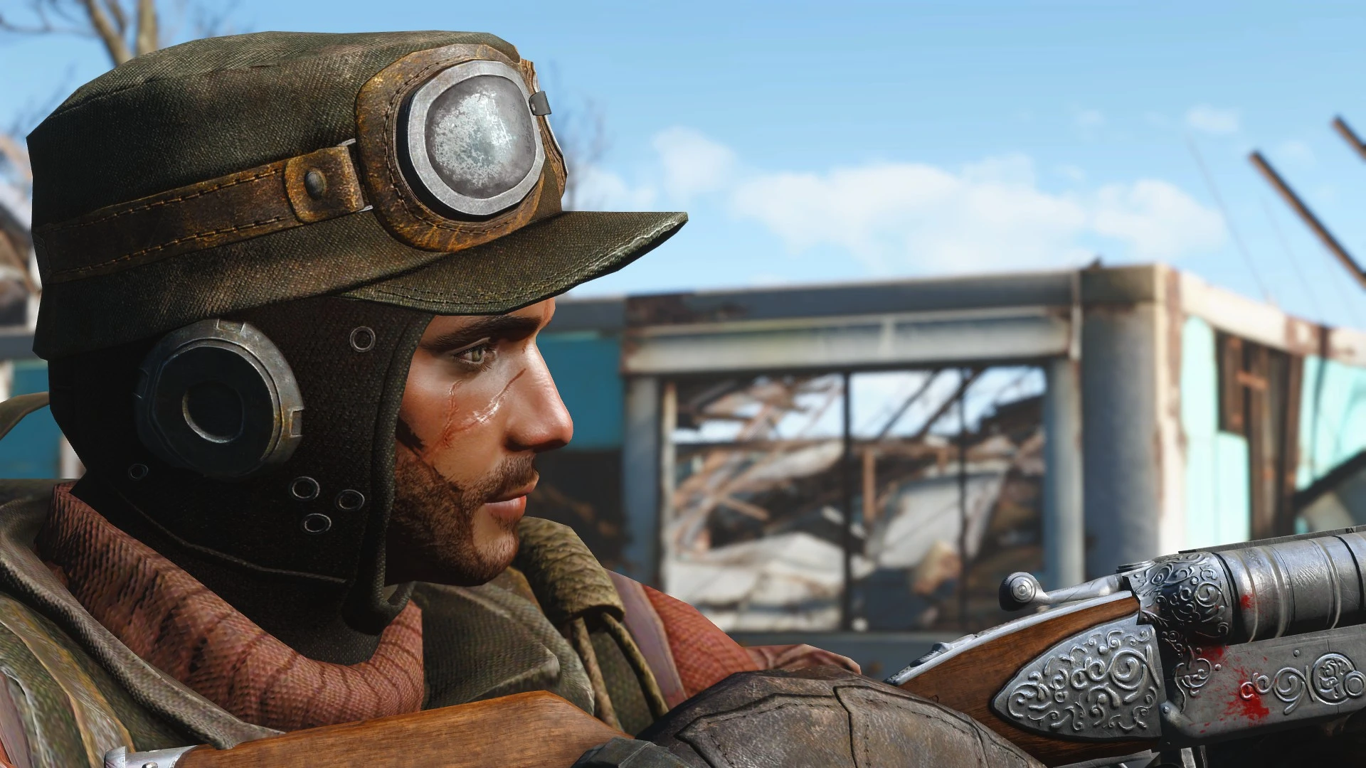 Fallout 4 красный летный шлем фото 75