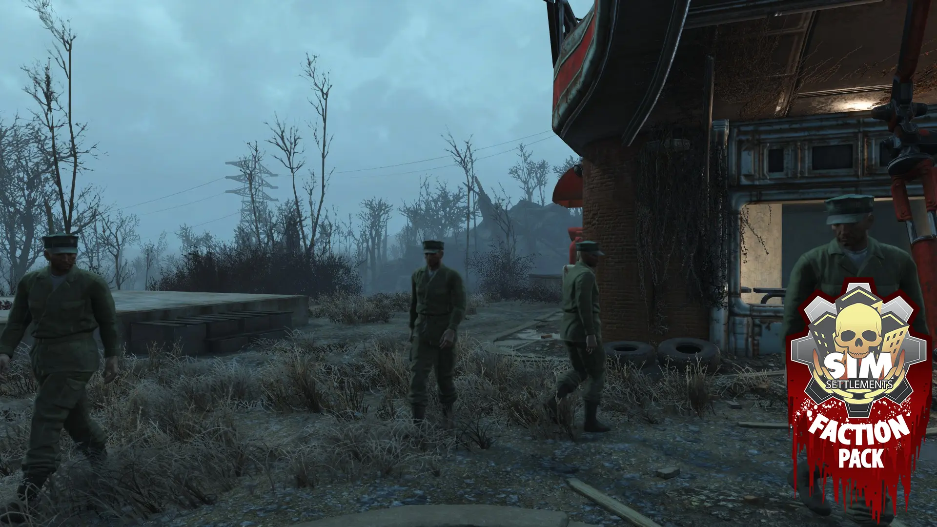 Fallout 4 sim settlements rus. SIM Settlements Conqueror. SIM Settlements 2 флаги.