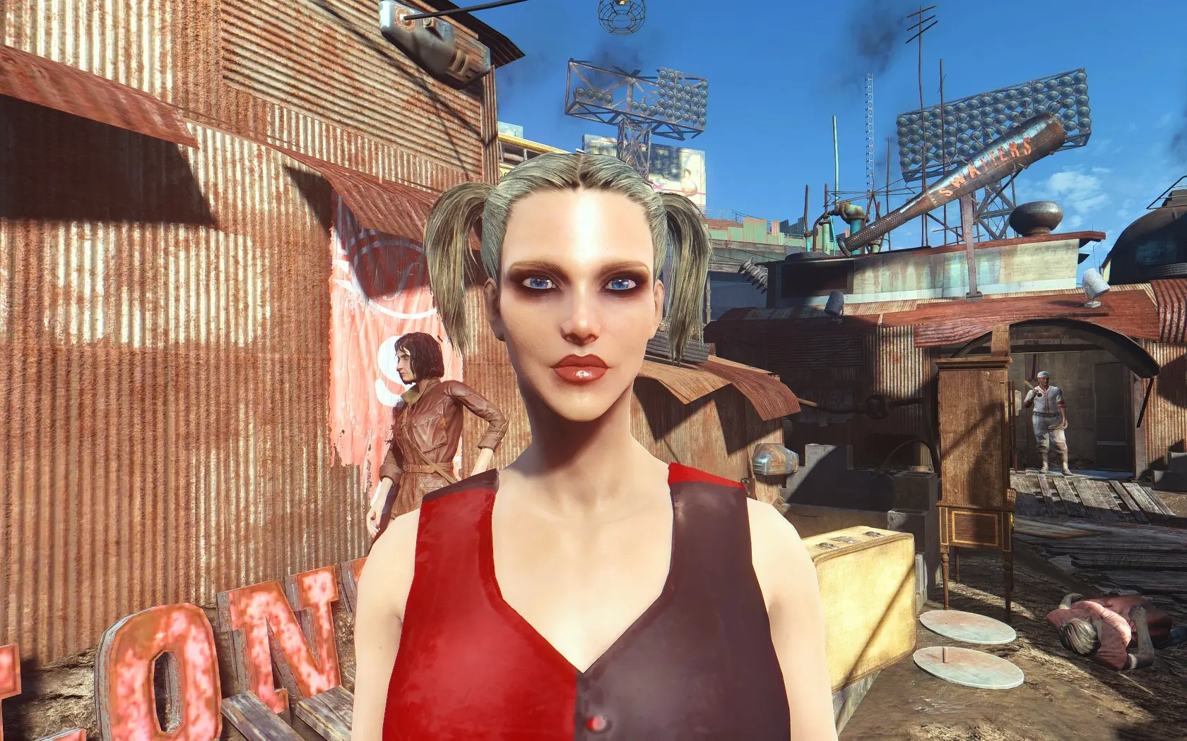 Harley Quinn Corset and Cait's Corset retexture at Fallout 4 Nexus ...