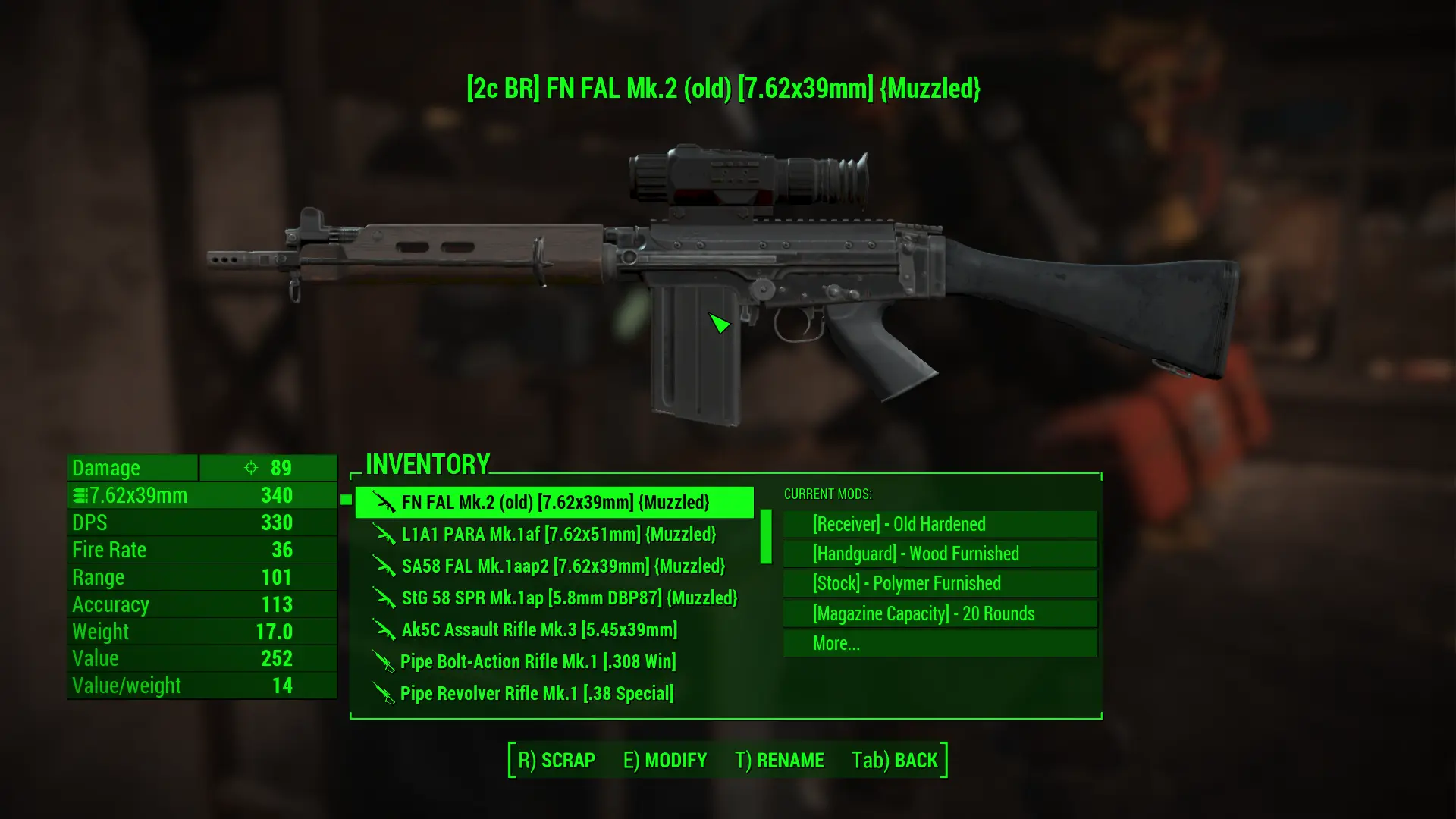Eff's Weaponsmith Extended Integration Patch - FN FAL SA58 at Fallout 4 ...