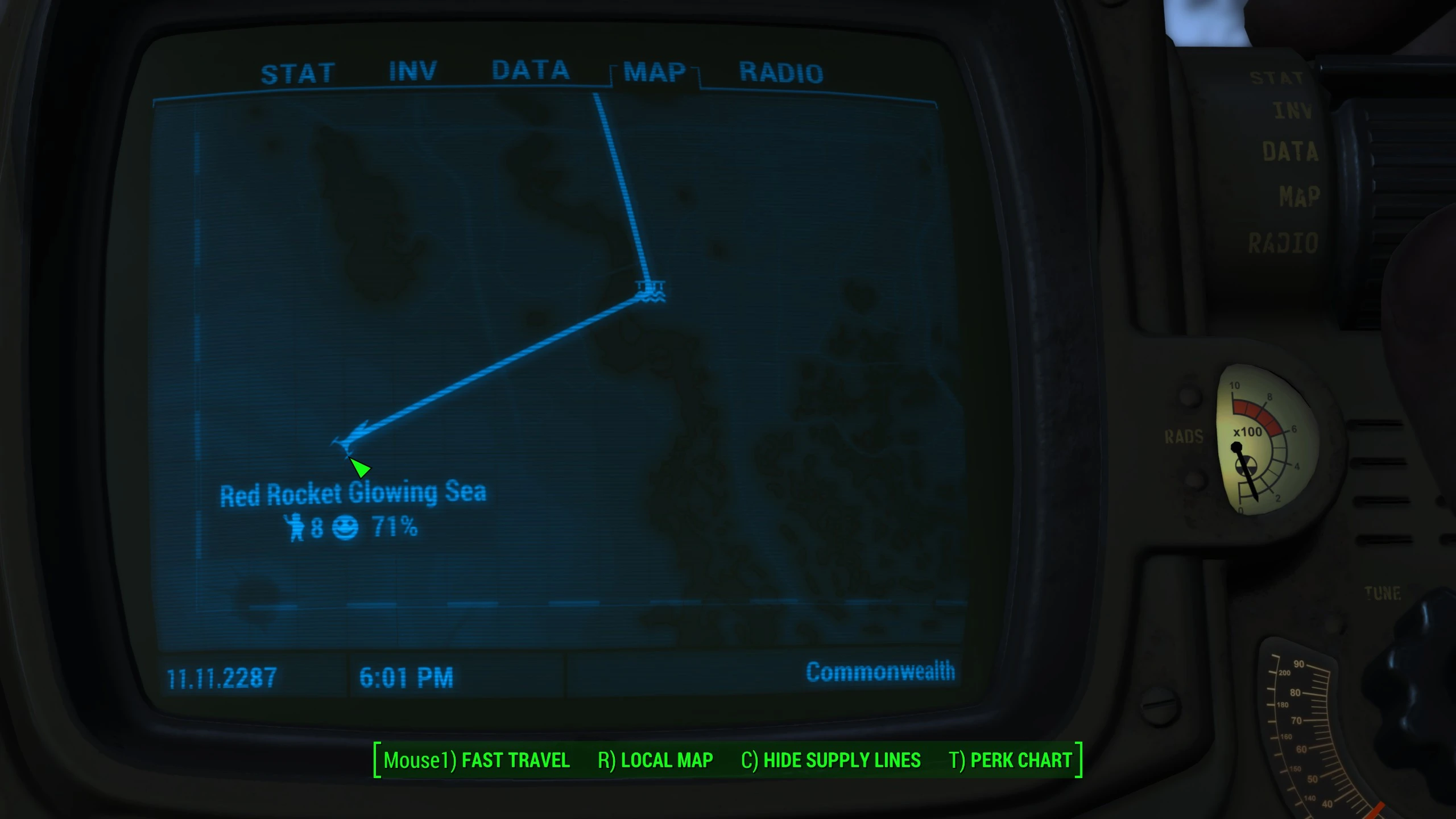 Fallout 4 glowing sea red rocket фото 1