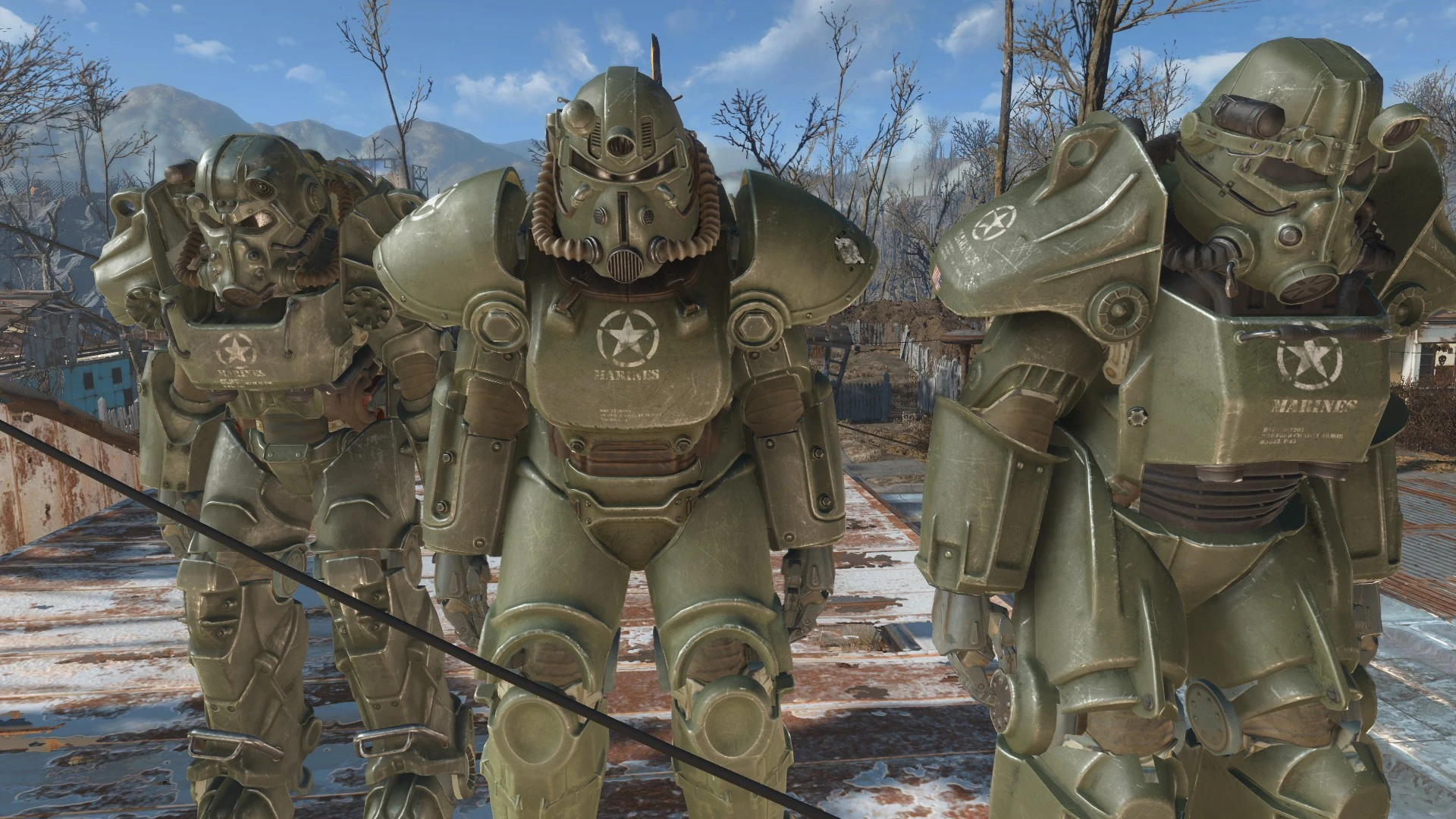 Fallout 4 армейская окраска фото 1