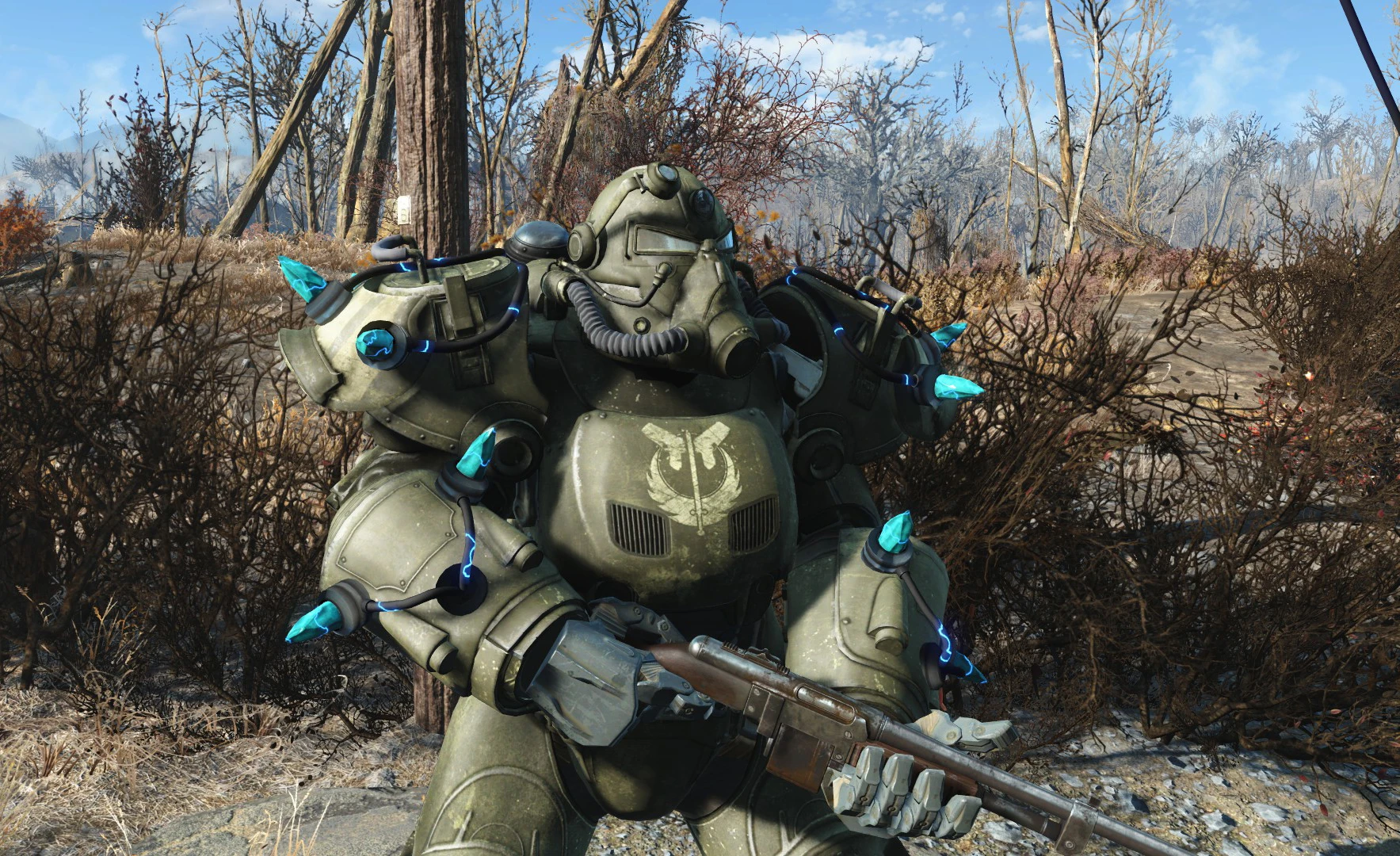 Fallout 4 power armor paint brotherhood фото 87