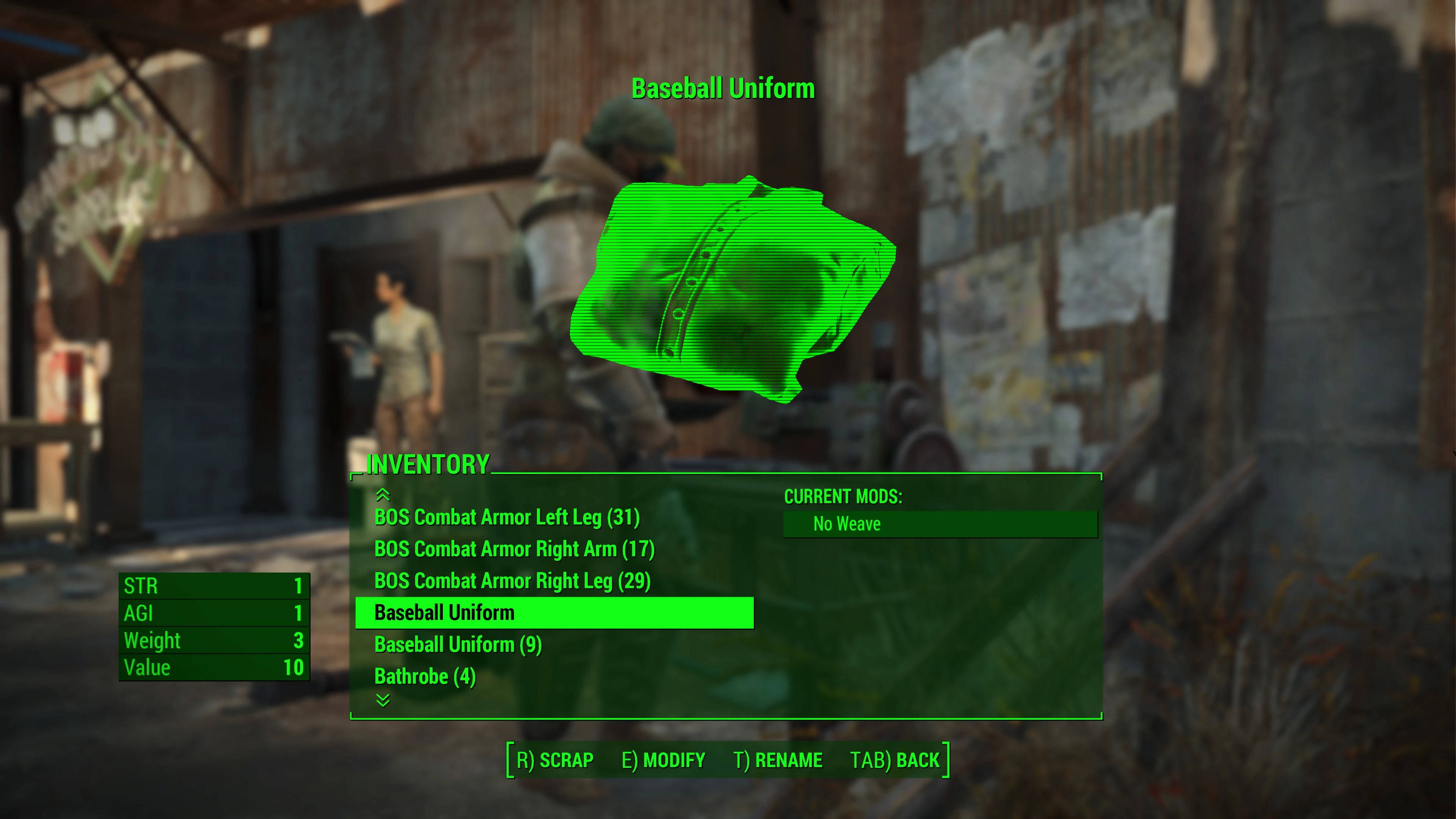 No Weave option for Ballistic Weave at Fallout 4 Nexus - Mods and community