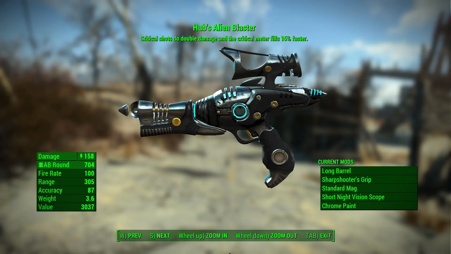 Chrome Paint for Alien Guns at Fallout 4 Nexus - Mods and community