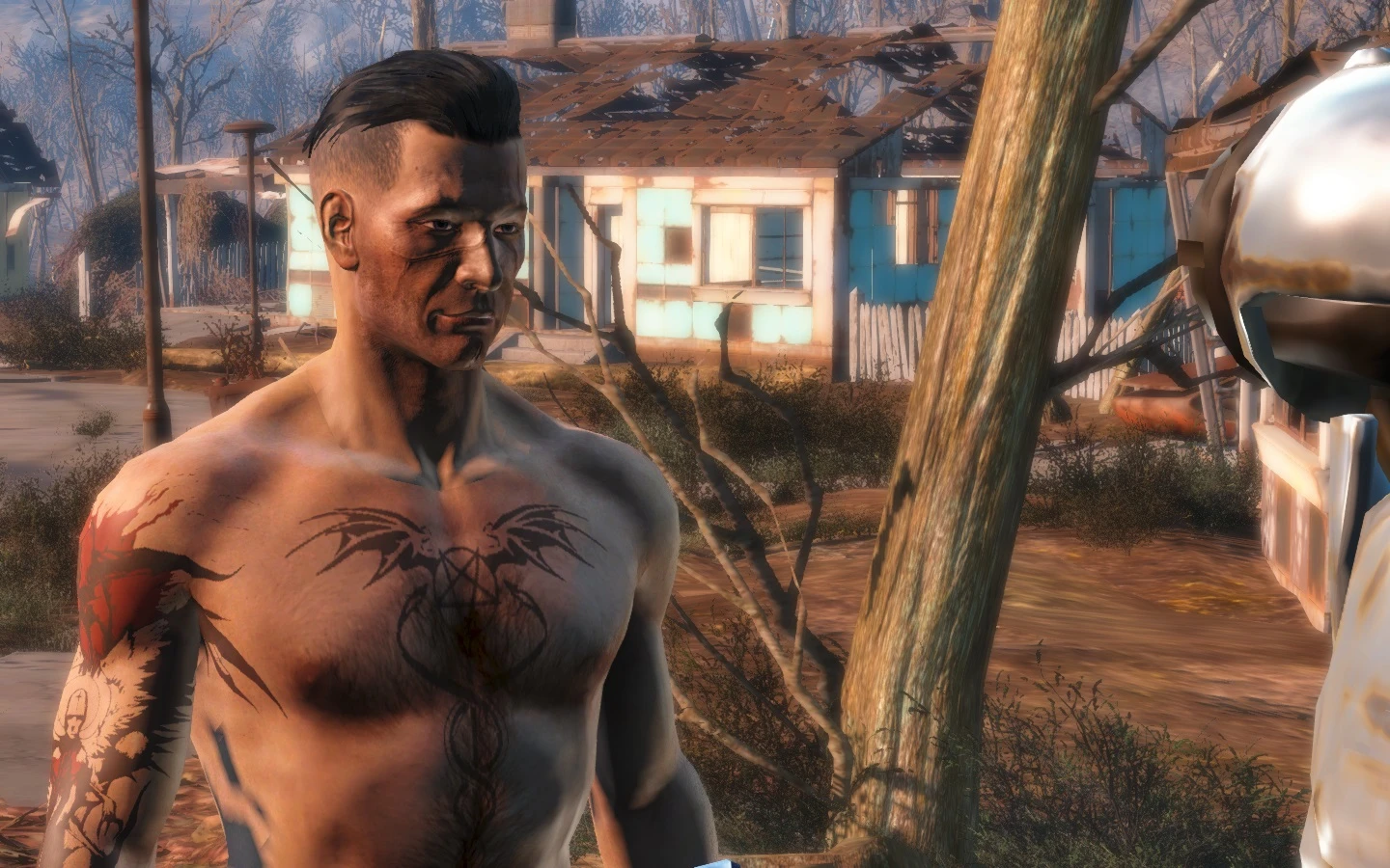 Skulls And Flower Tattoos at Fallout 4 Nexus - Mods and community