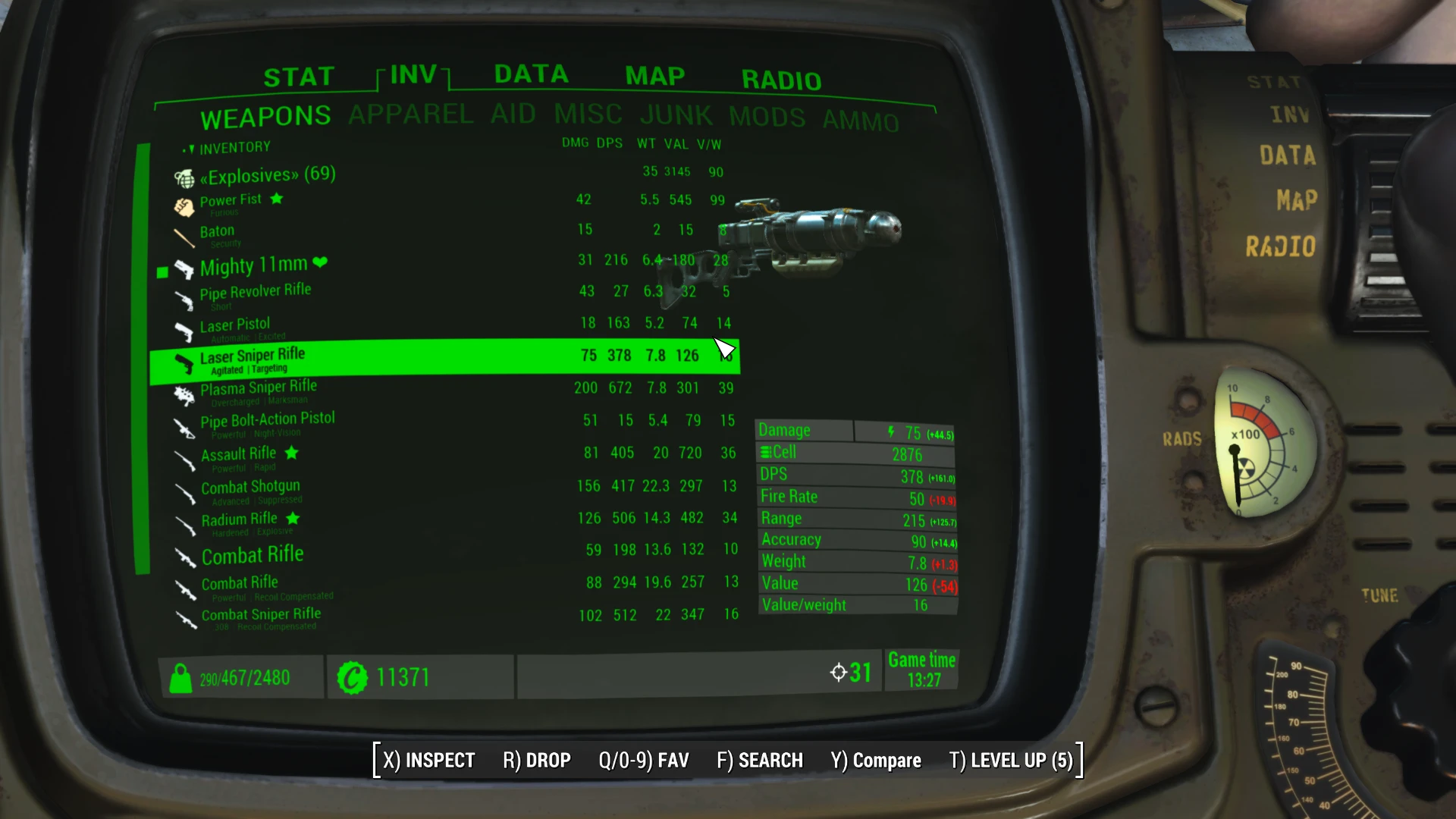 Fallout 4 def inv improved inventory фото 12