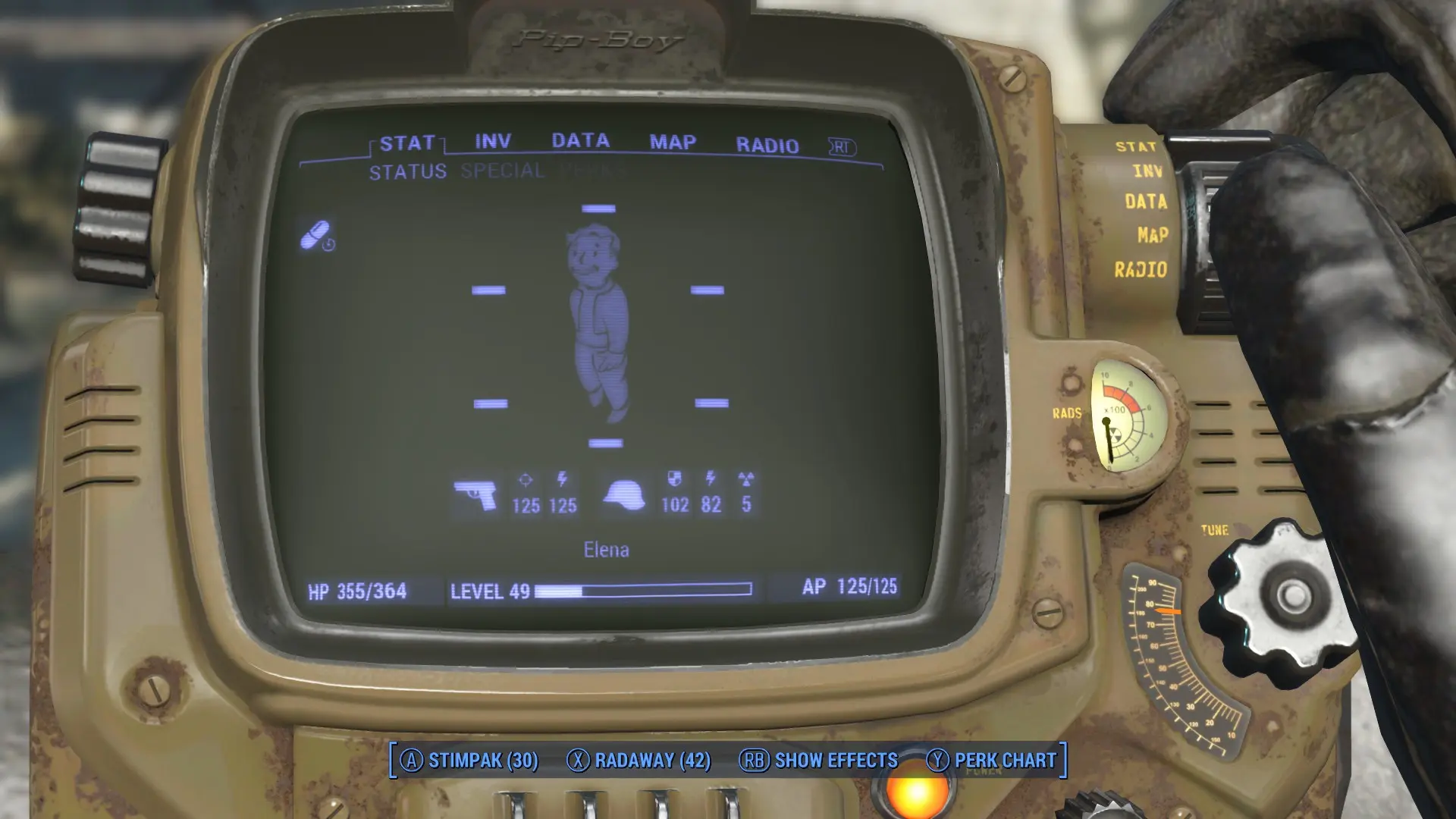 fallout 4 pip boy dark screen bug