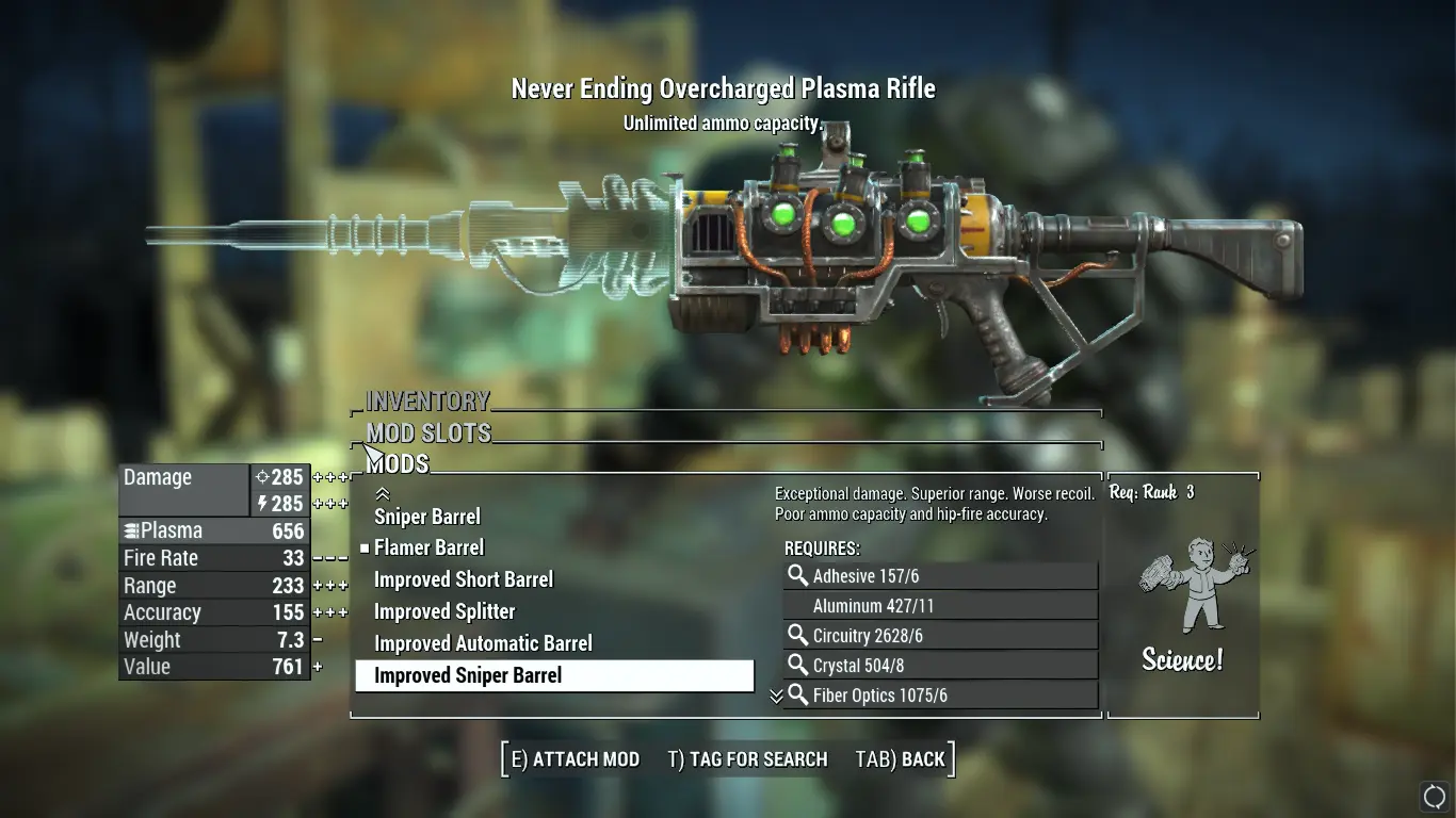 Winchester P94 Plasma Caster Tweaks At Fallout 4 Nexus Mods And Community