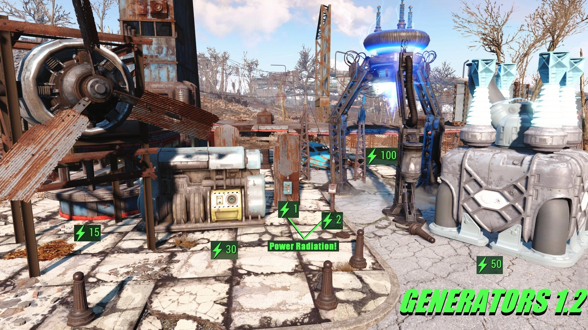 Fallout 4 мод генераторы