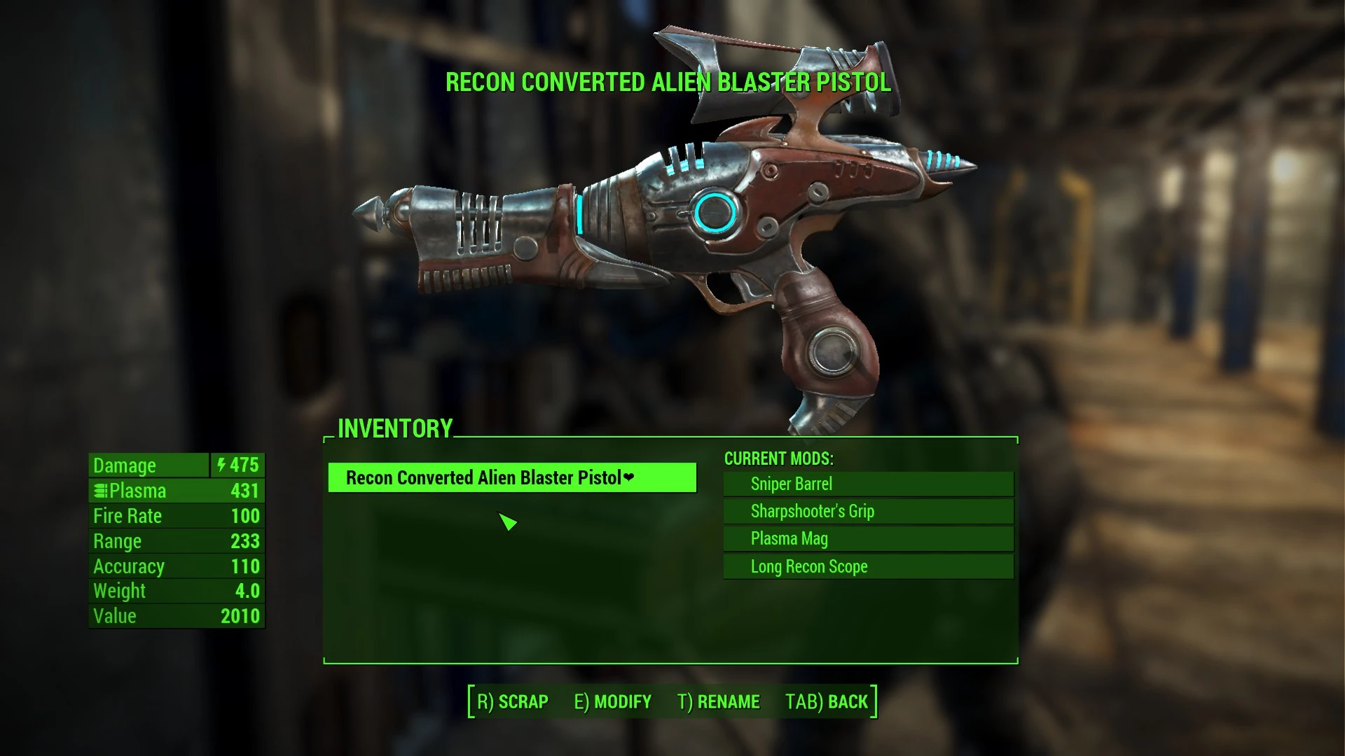 where is the alien blaster fallout 4