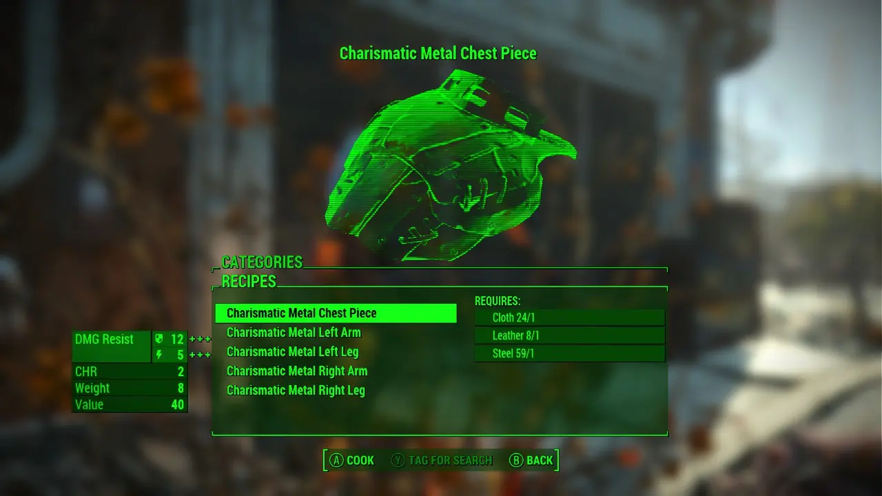 Charisma_Clothes_And_More_Recipes at Fallout 4 Nexus - Mods and community