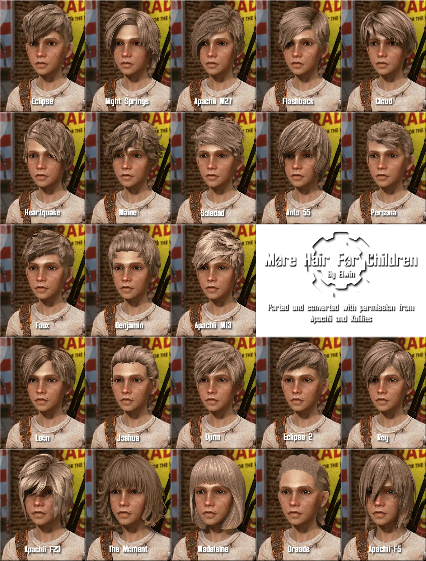 Fallout 4 more hairstyles фото 39