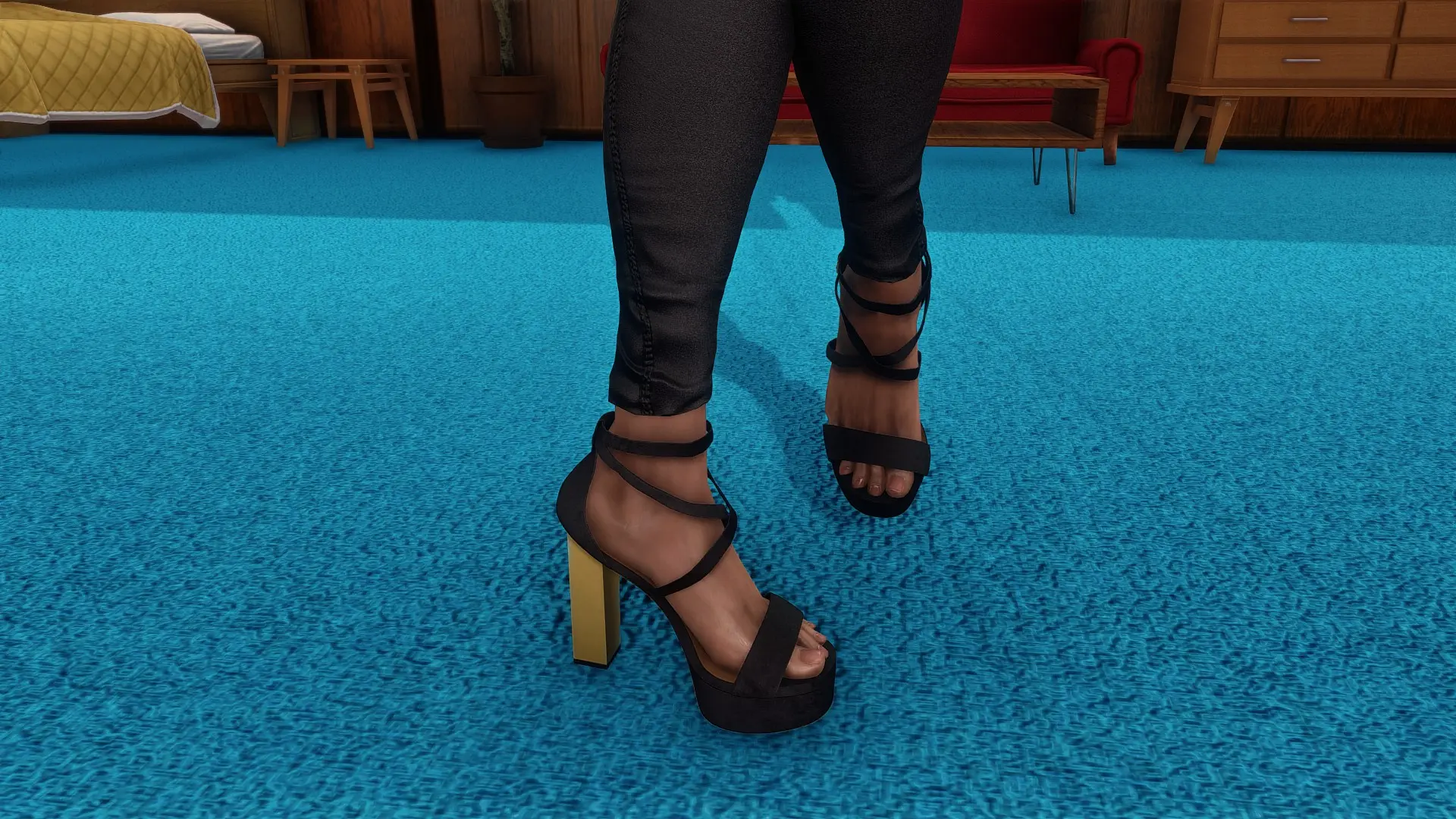 IceStorm's Block Heel Platform Sandals Male Conversion at Fallout 4 ...