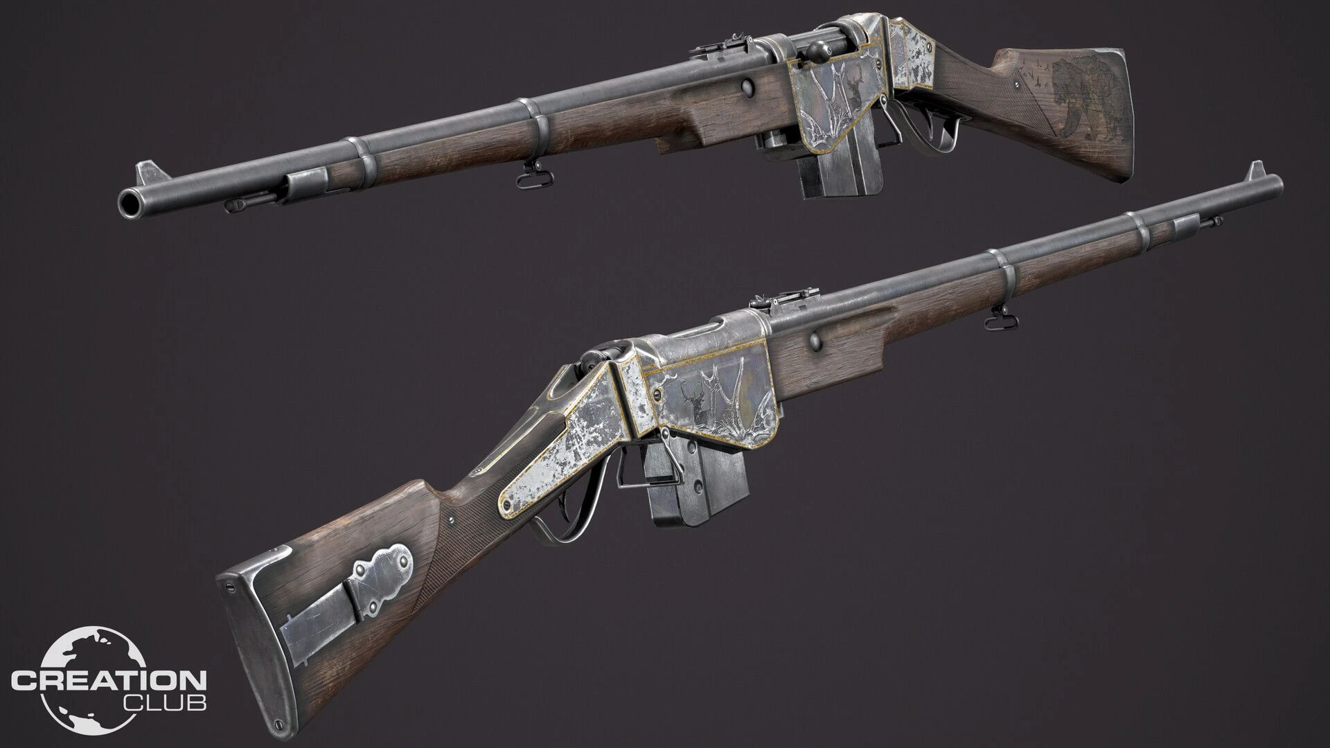 Fallout 4 manwell rifle set фото 1
