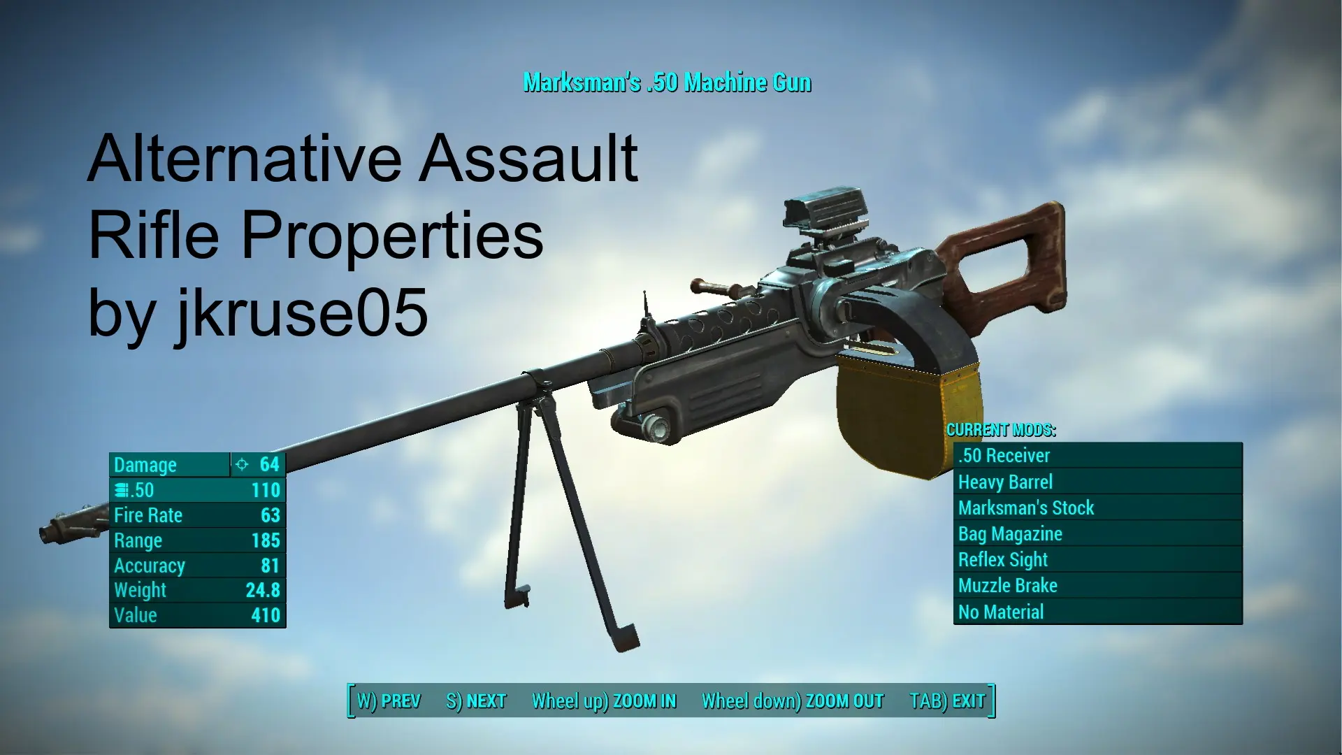 Automatic Machine Guns (assault Rifle Rework) At Fallout 4 Nexus - Mods 