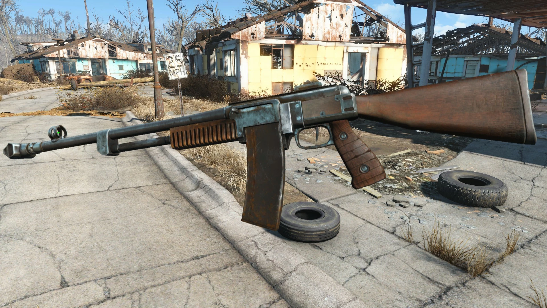 Pistol grip combat rifle at fallout 4 nexus mods and community