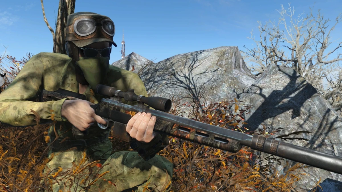 Irradiated Oak Hunting Rifle Tactical Stock Retexture At Fallout 4 