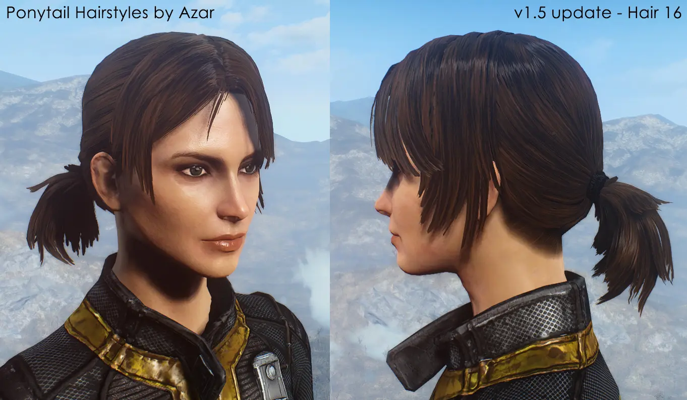 Ponytail Hairstyles by Azar v3.0 - ITA at Fallout 4 Nexus - Mods and ...