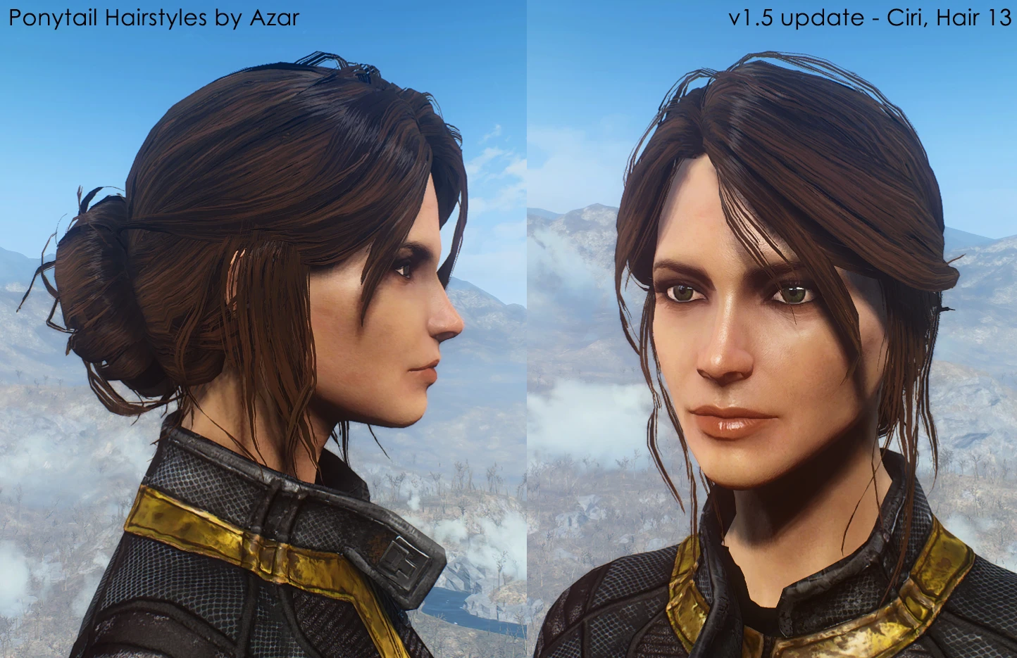 Ponytail Hairstyles by Azar v2 5a ITA at Fallout 4 Nexus Mods. 
