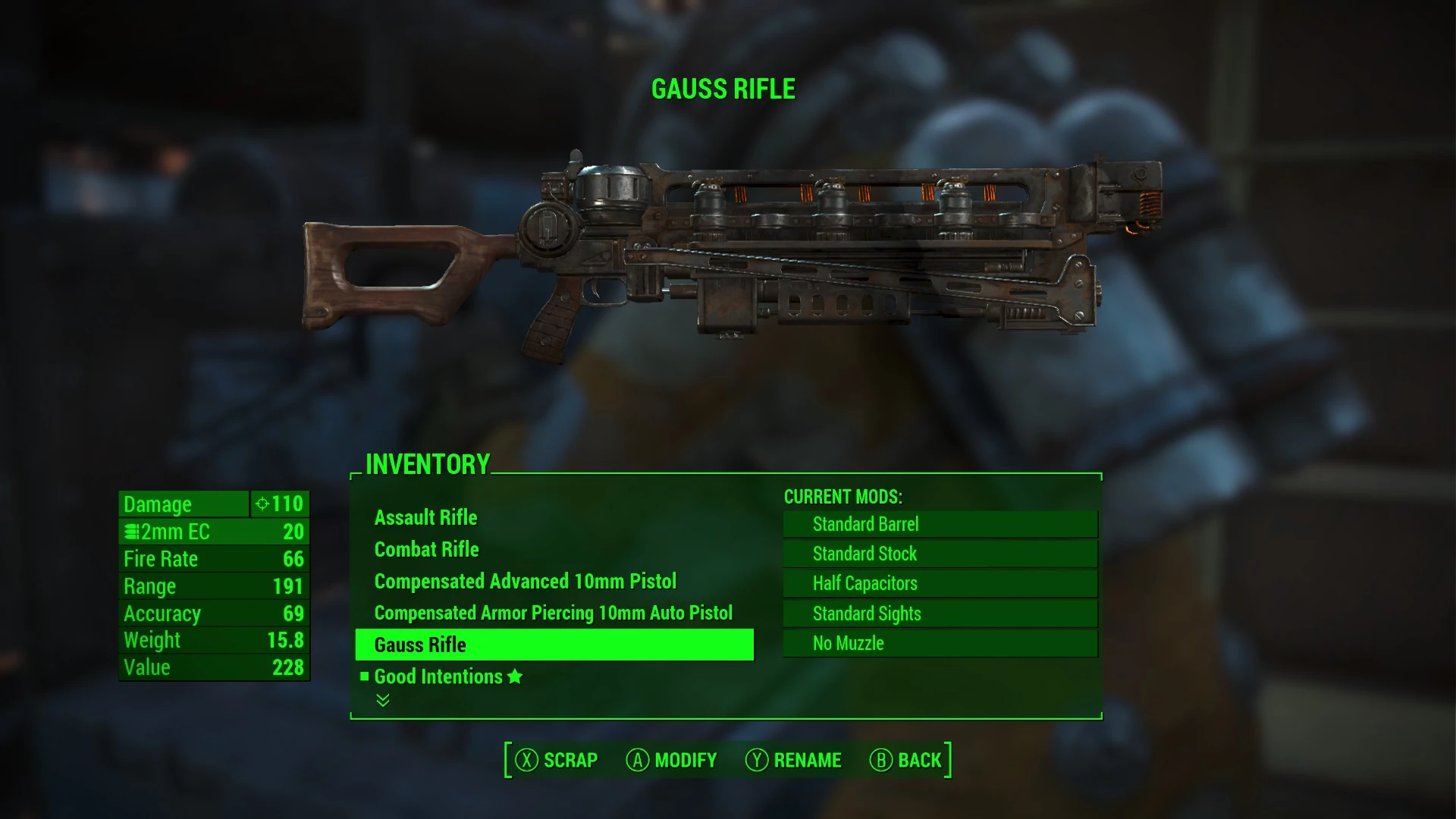 fallout 4 unique gauss rifle