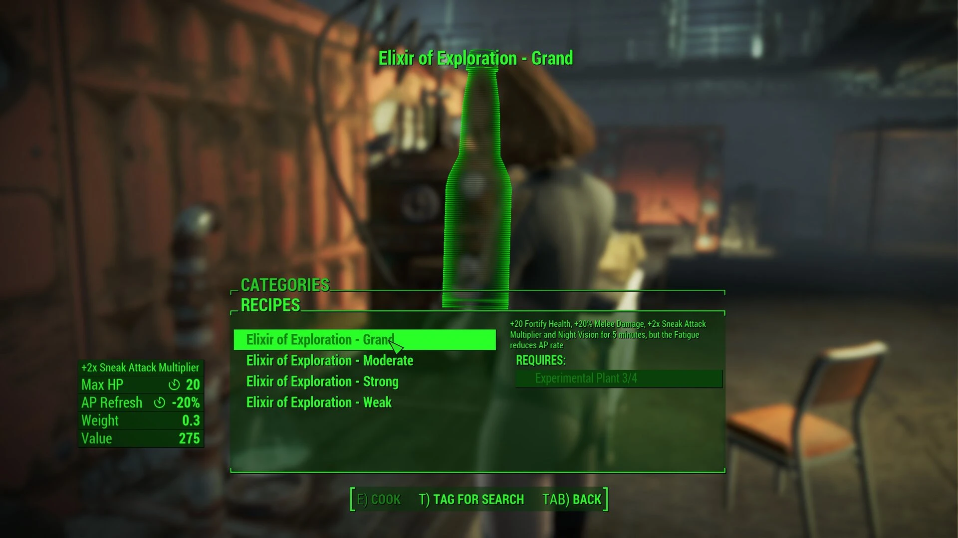 Elixir Of Exploration At Fallout 4 Nexus - Mods And Community